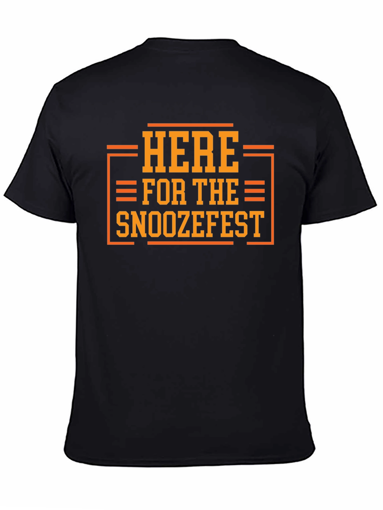 Here for the Snoozefest Graphic Tee - Black
