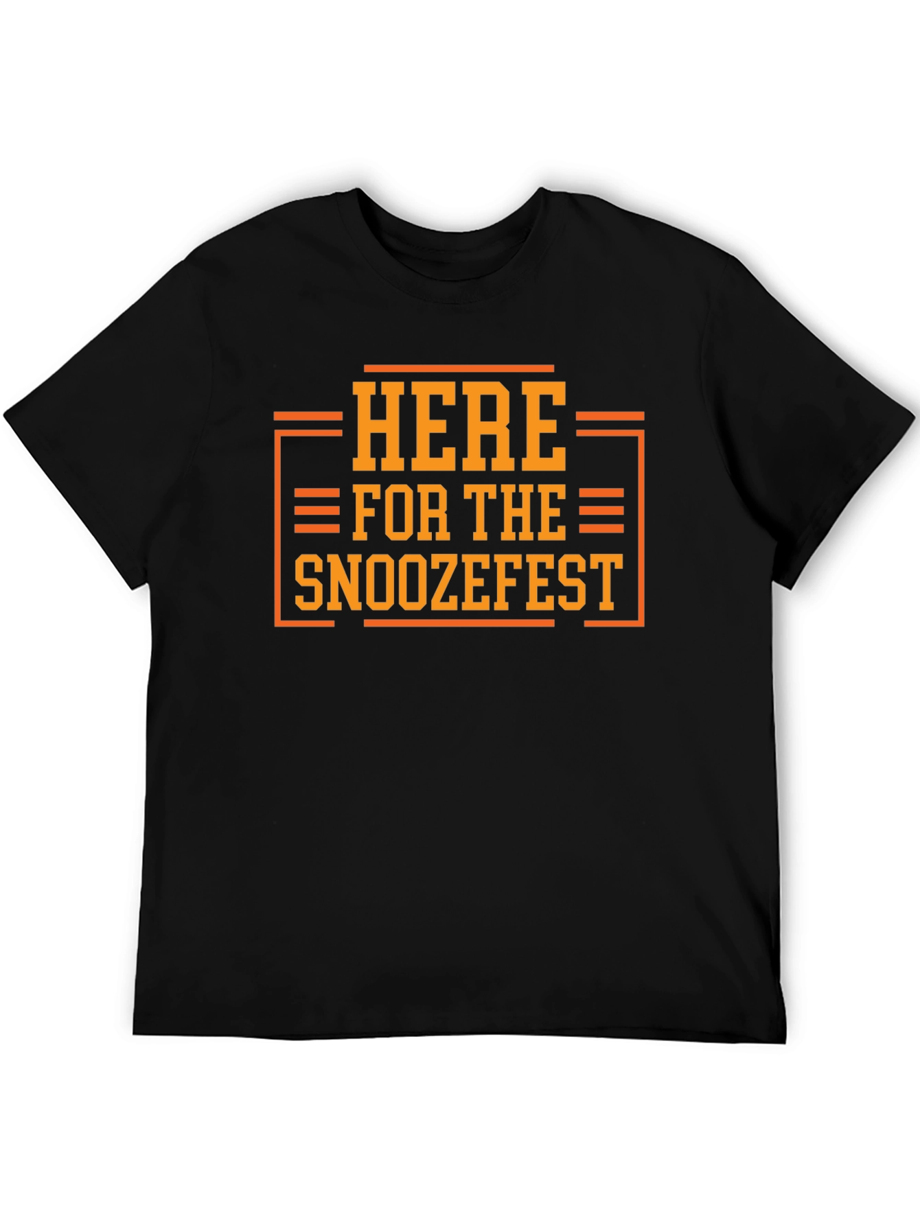 Here for the Snoozefest Graphic Tee - Black