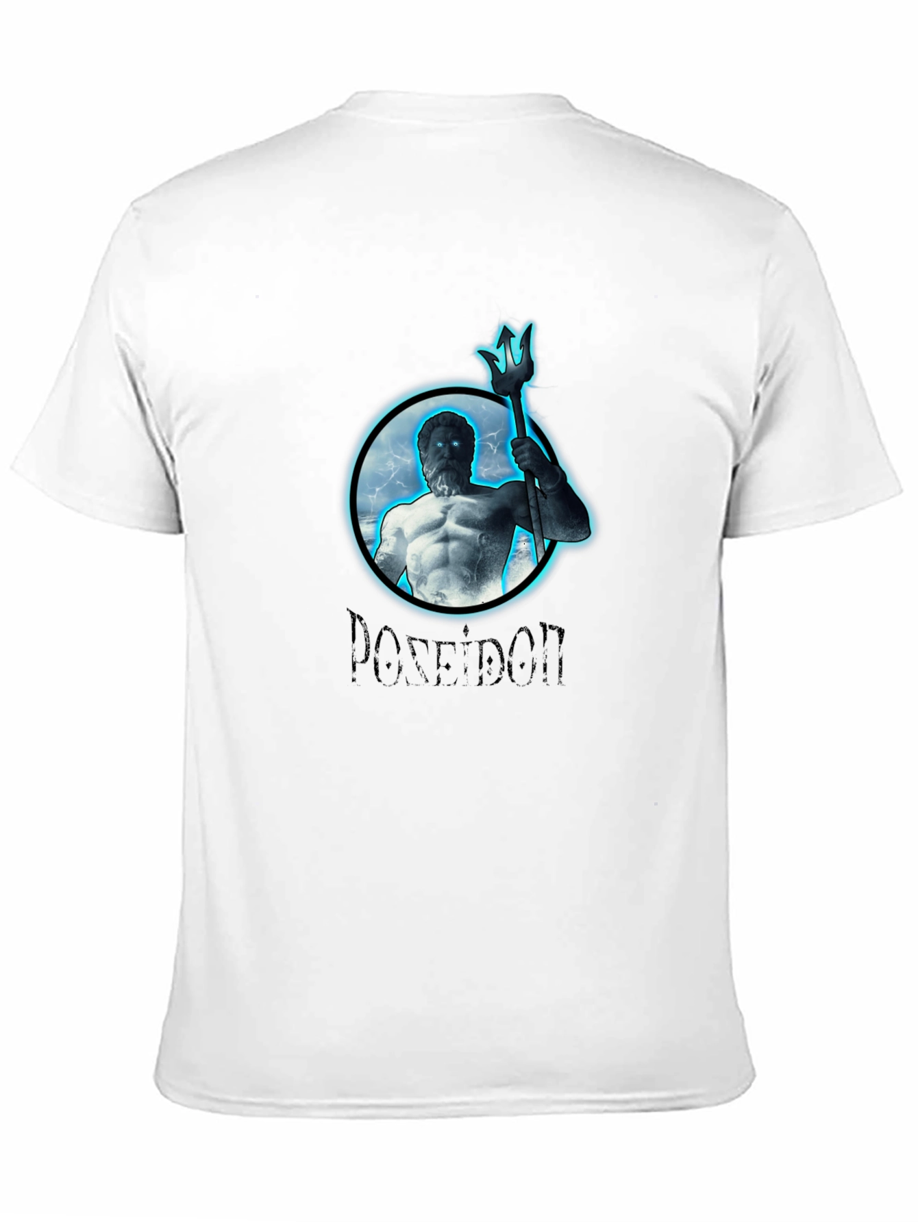 Poseidon Graphic Print Black T-Shirt