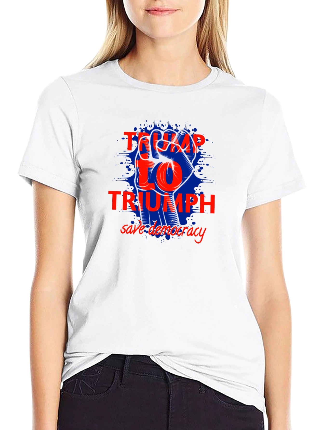 Trump 2024 Triumph Save Democracy T-Shirt