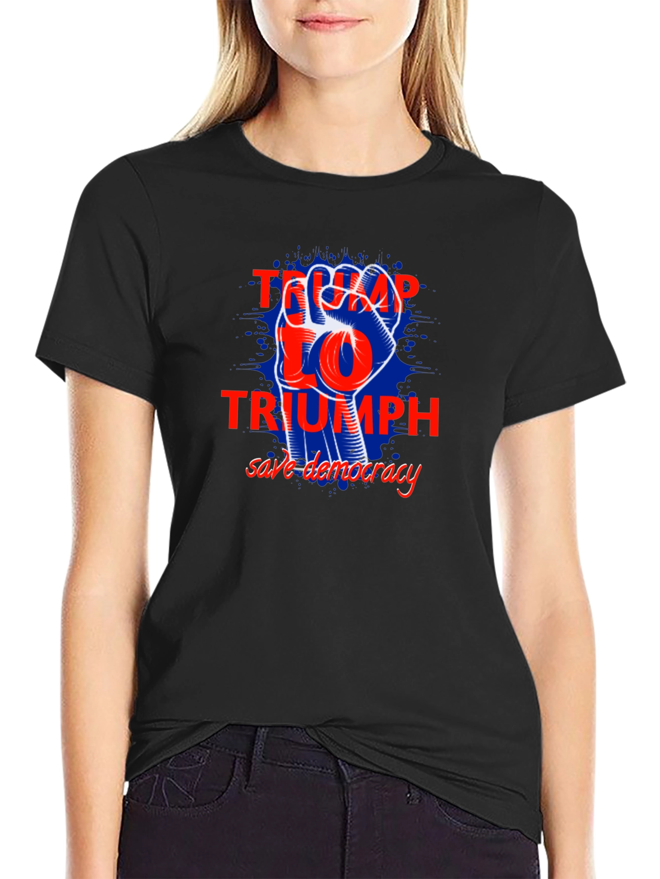 Trump 2024 Triumph Save Democracy T-Shirt