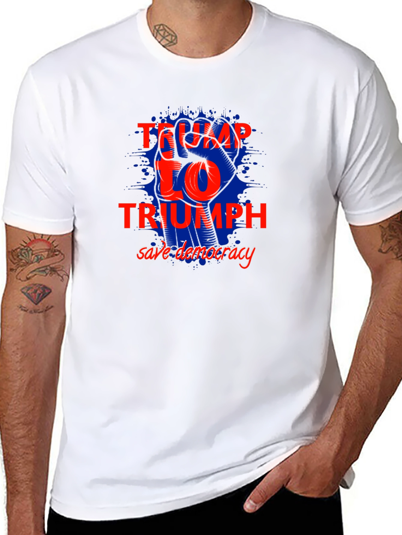 Trump 2024 Triumph Save Democracy T-Shirt