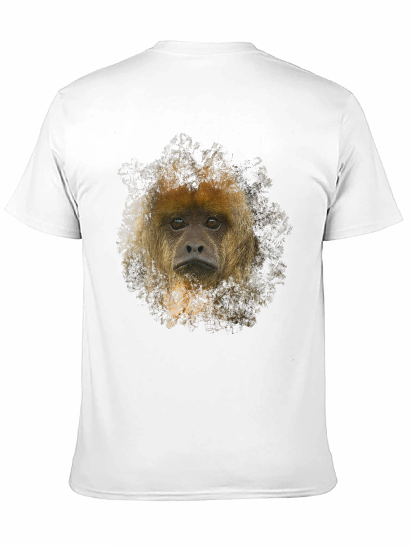 Monkey Face Graphic Black T-Shirt
