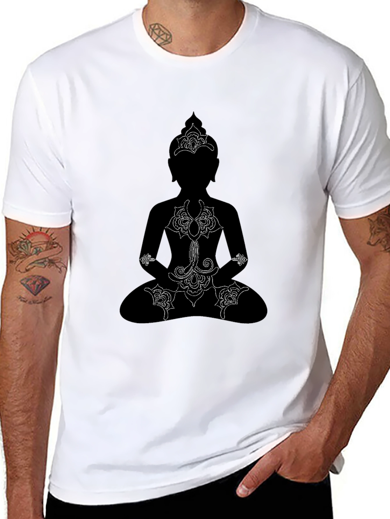Black Buddha Graphic Tee