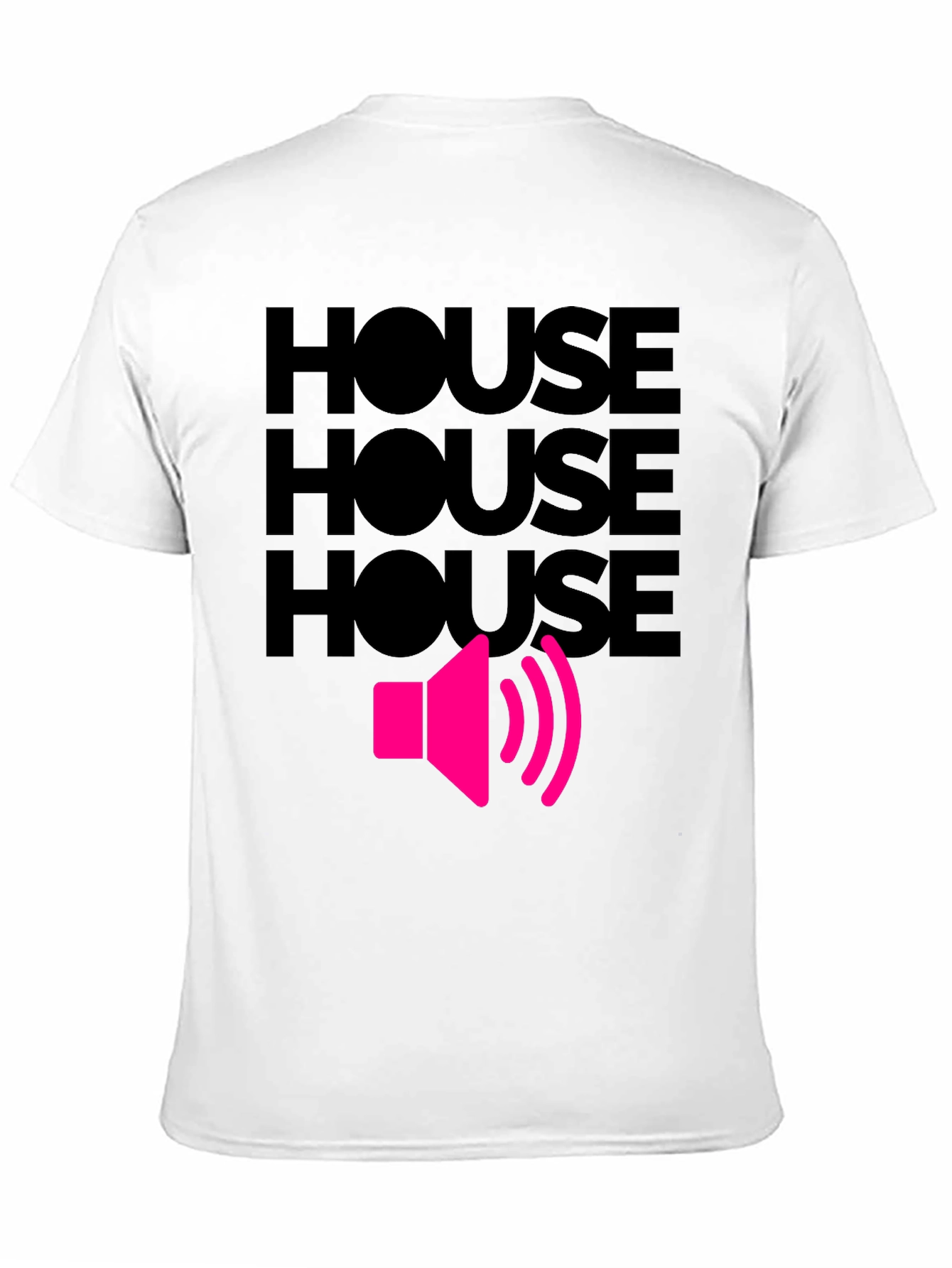 House Music T-Shirt - Loud Speaker Design