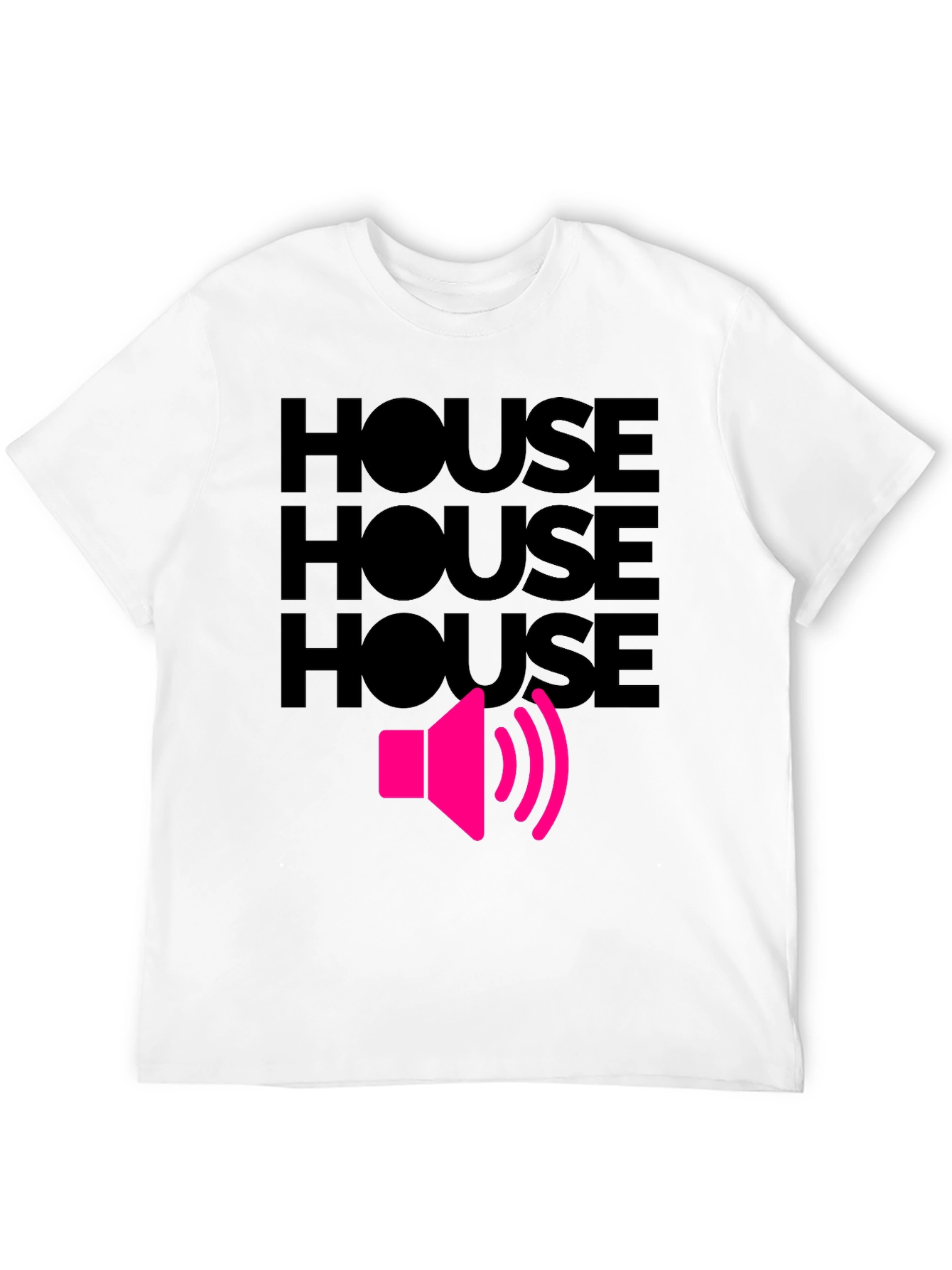 House Music T-Shirt - Loud Speaker Design