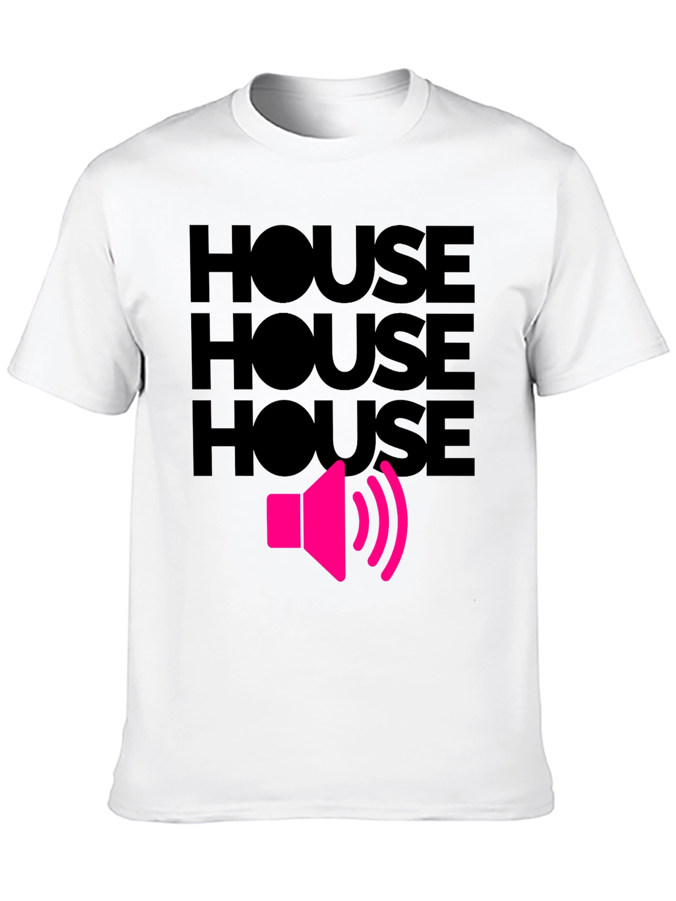 House Music T-Shirt - Loud Speaker Design