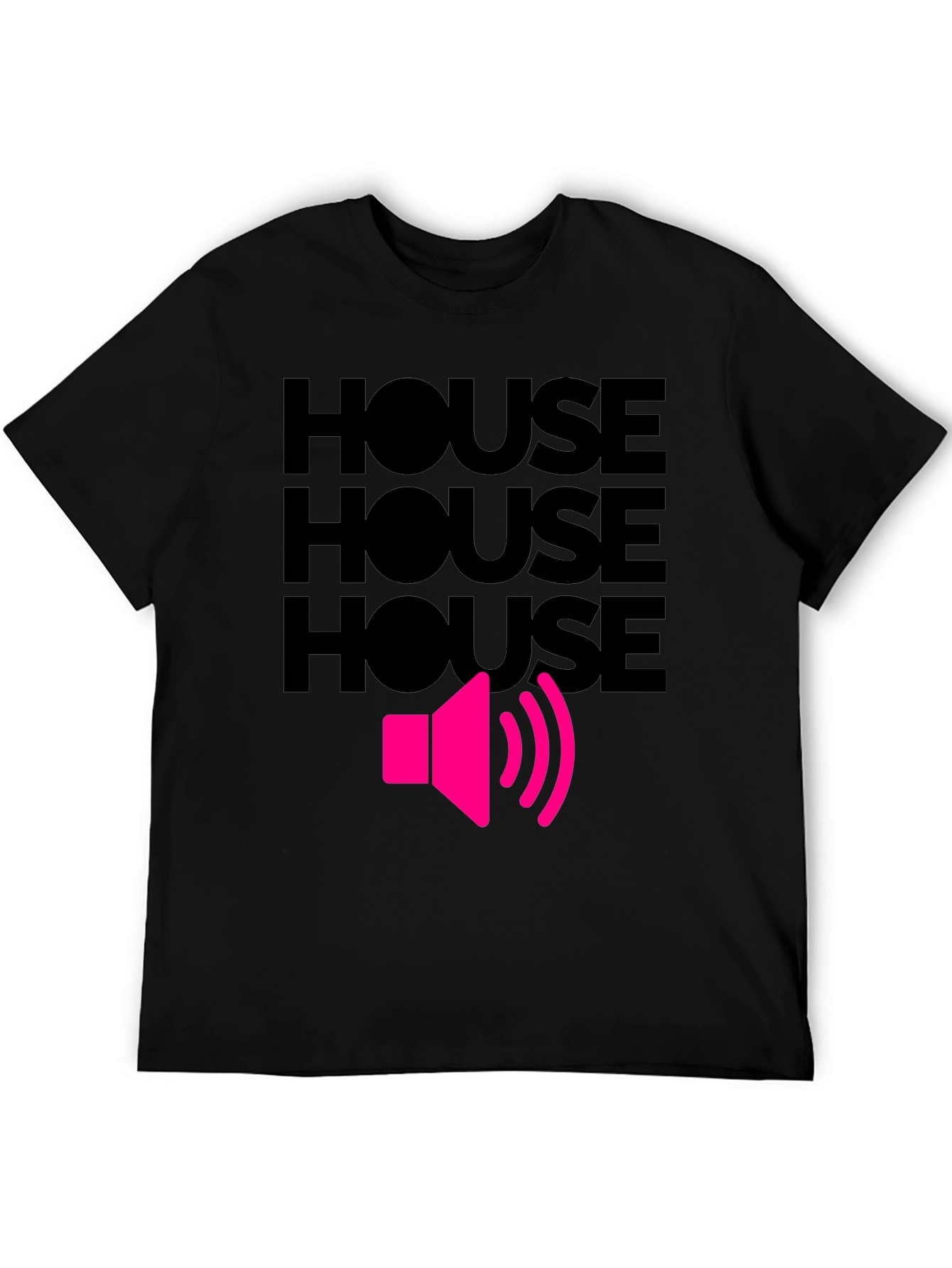 House Music T-Shirt - Loud Speaker Design