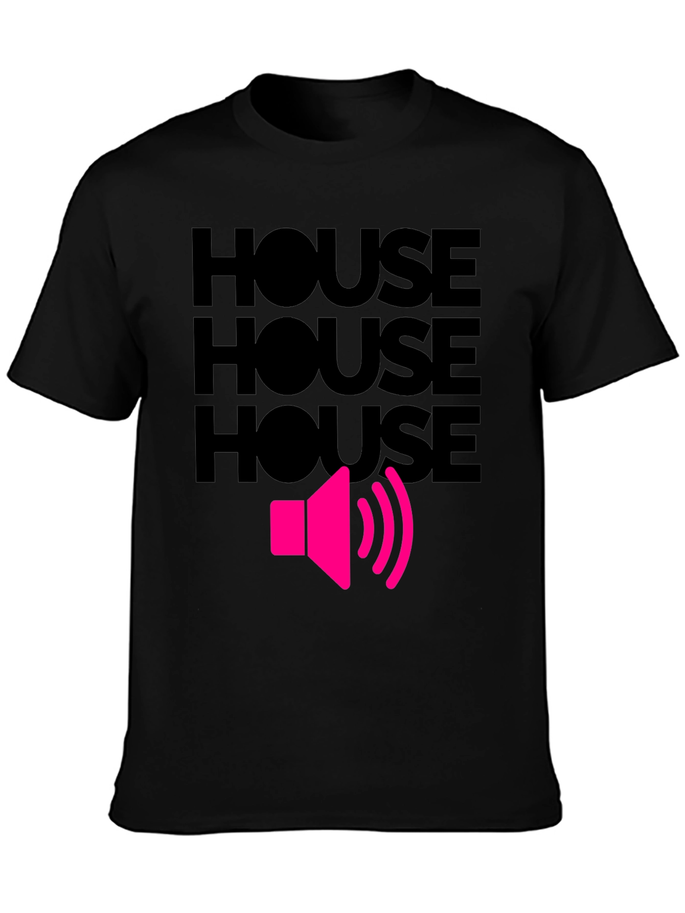 House Music T-Shirt - Loud Speaker Design