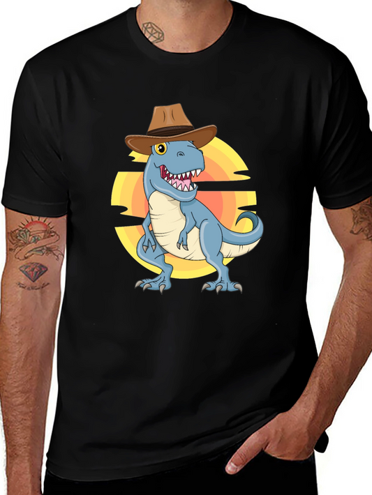 Cowboy Dinosaur Graphic Tee - Unisex T-Shirt