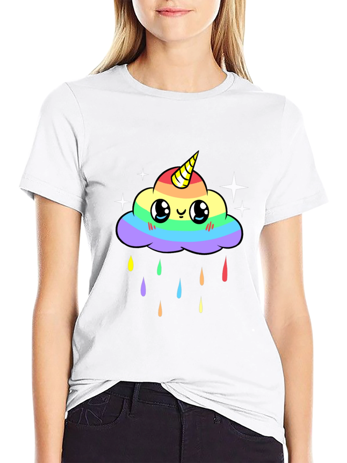 Rainbow Cloud Unicorn T-Shirt