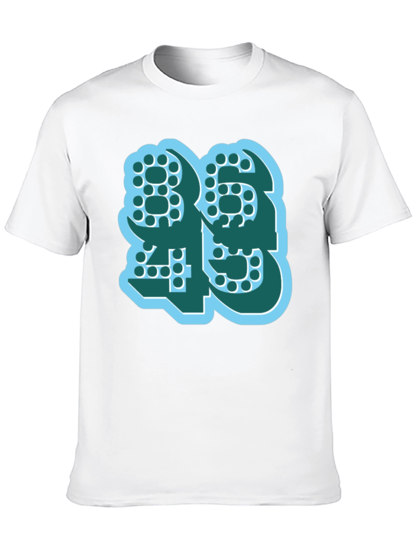 Bold Number Graphic Tee - Modern Style