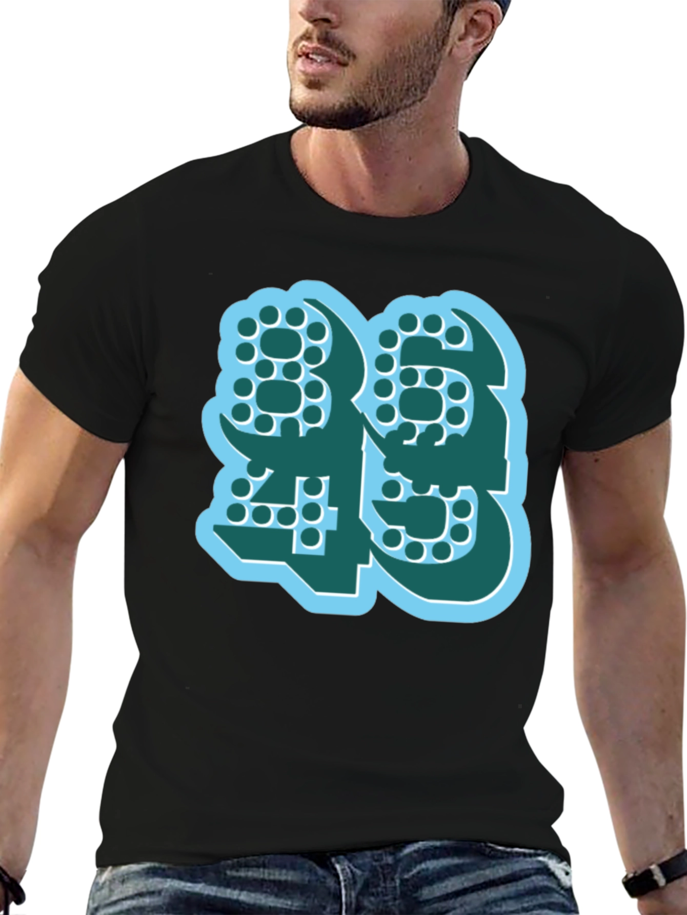 Bold Number Graphic Tee - Modern Style