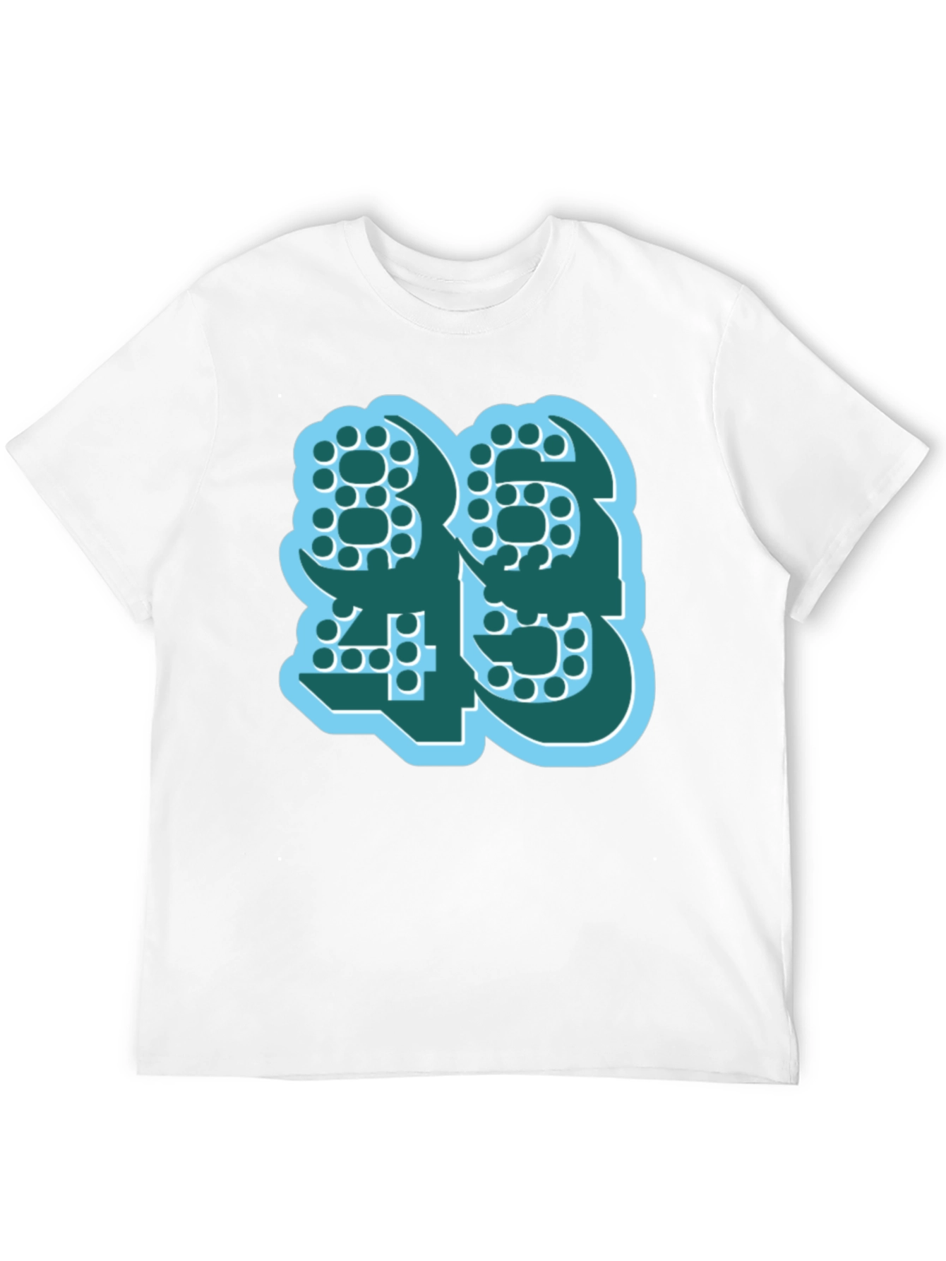 Bold Number Graphic Tee - Modern Style