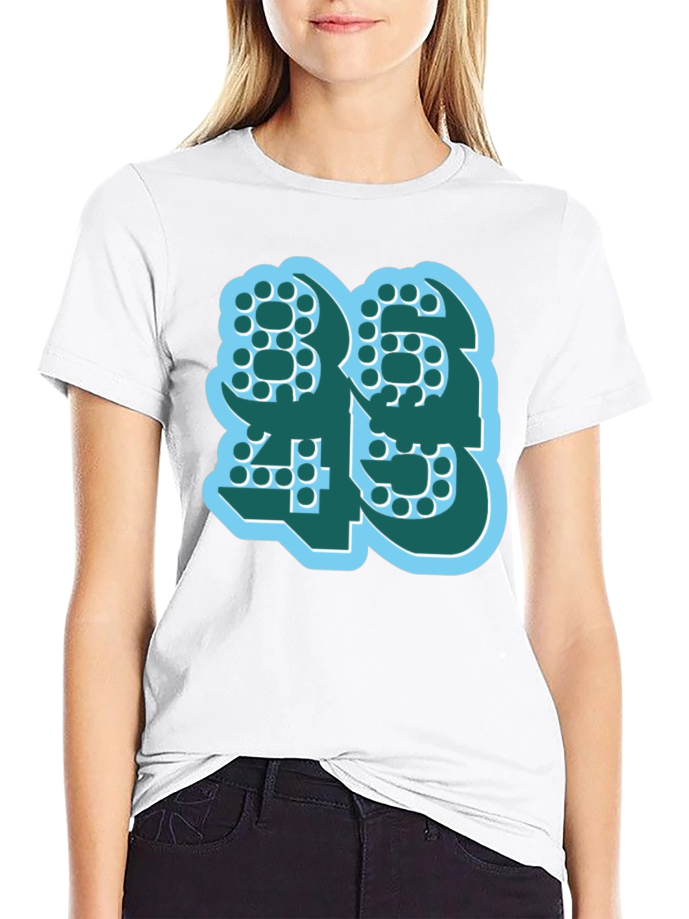 Bold Number Graphic Tee - Modern Style