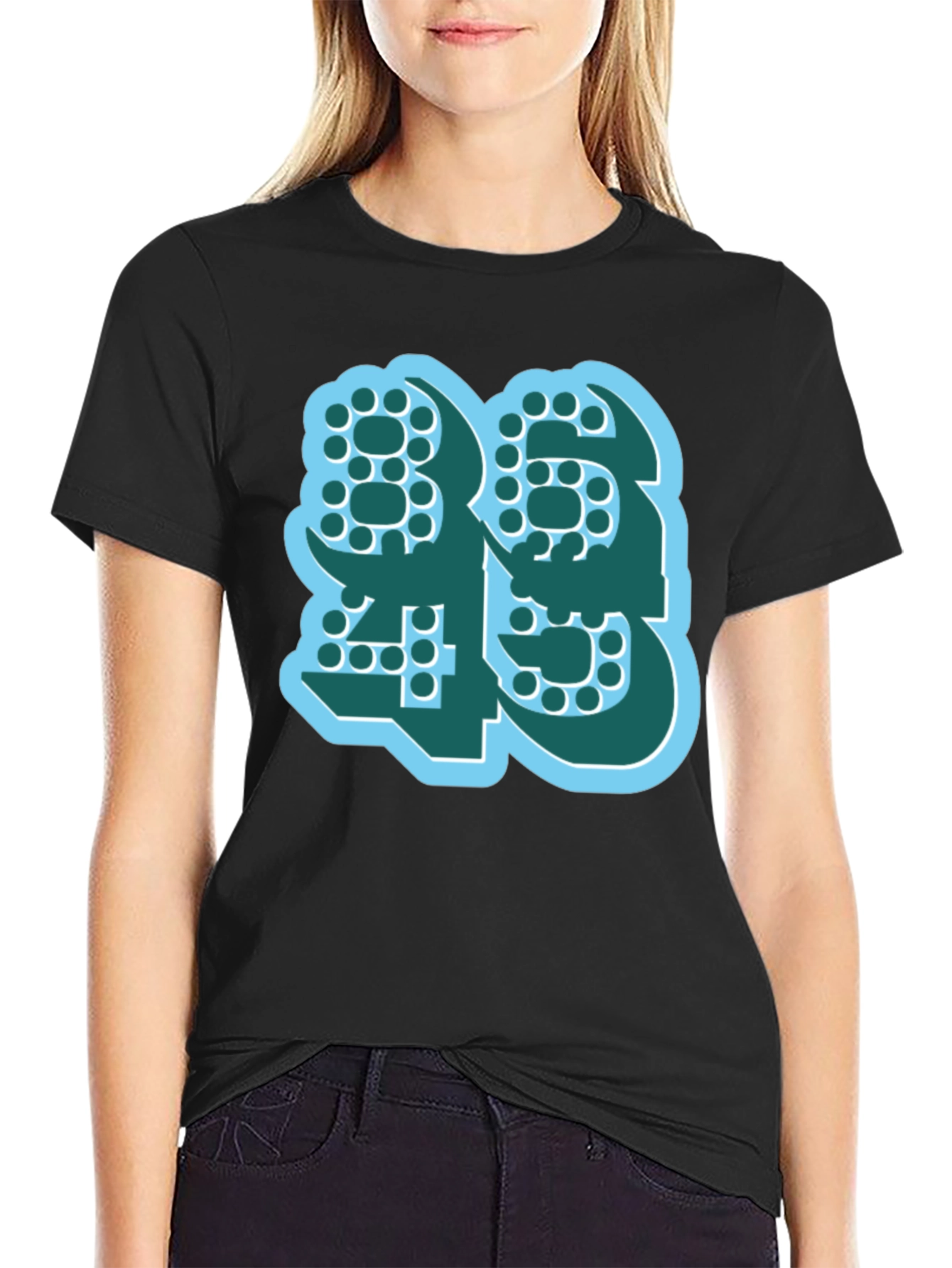 Bold Number Graphic Tee - Modern Style