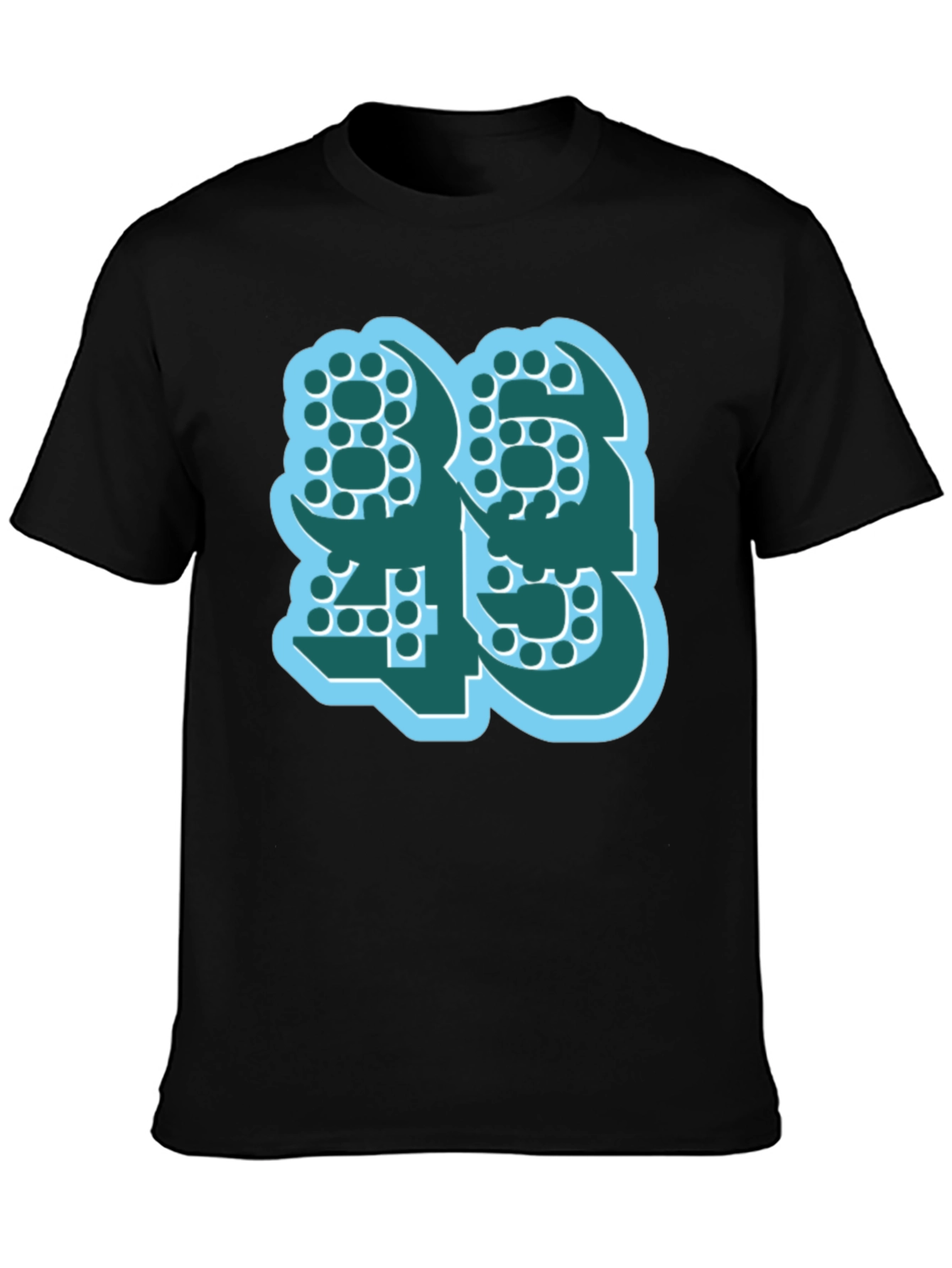 Bold Number Graphic Tee - Modern Style