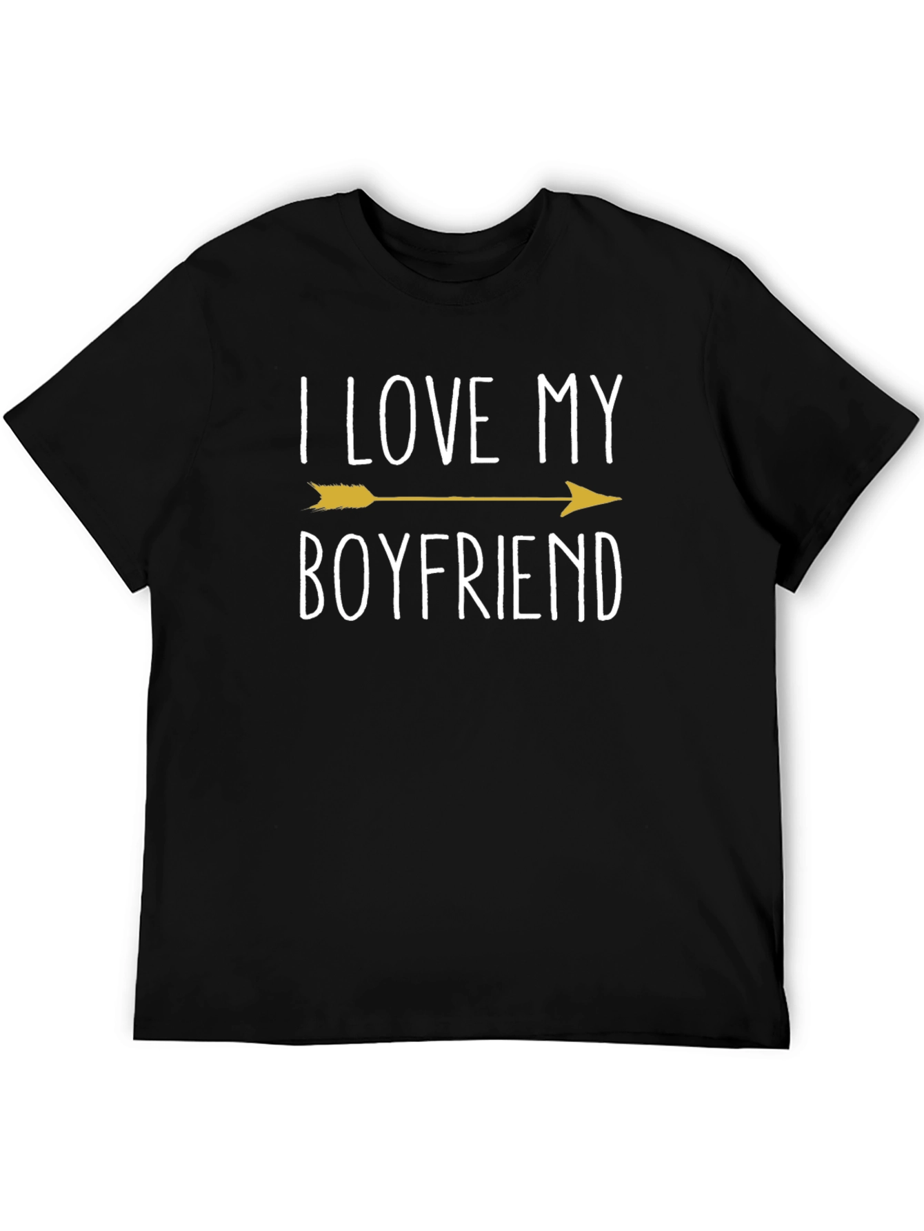 I Love My Boyfriend Black Graphic Tee