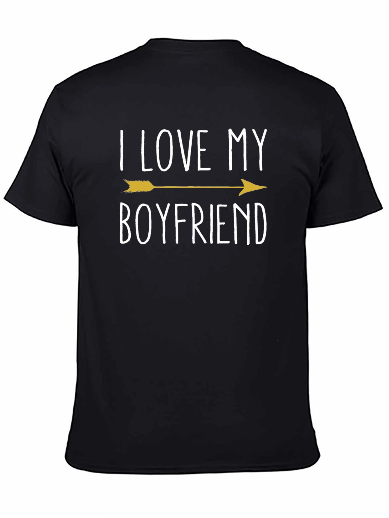 I Love My Boyfriend Black Graphic Tee