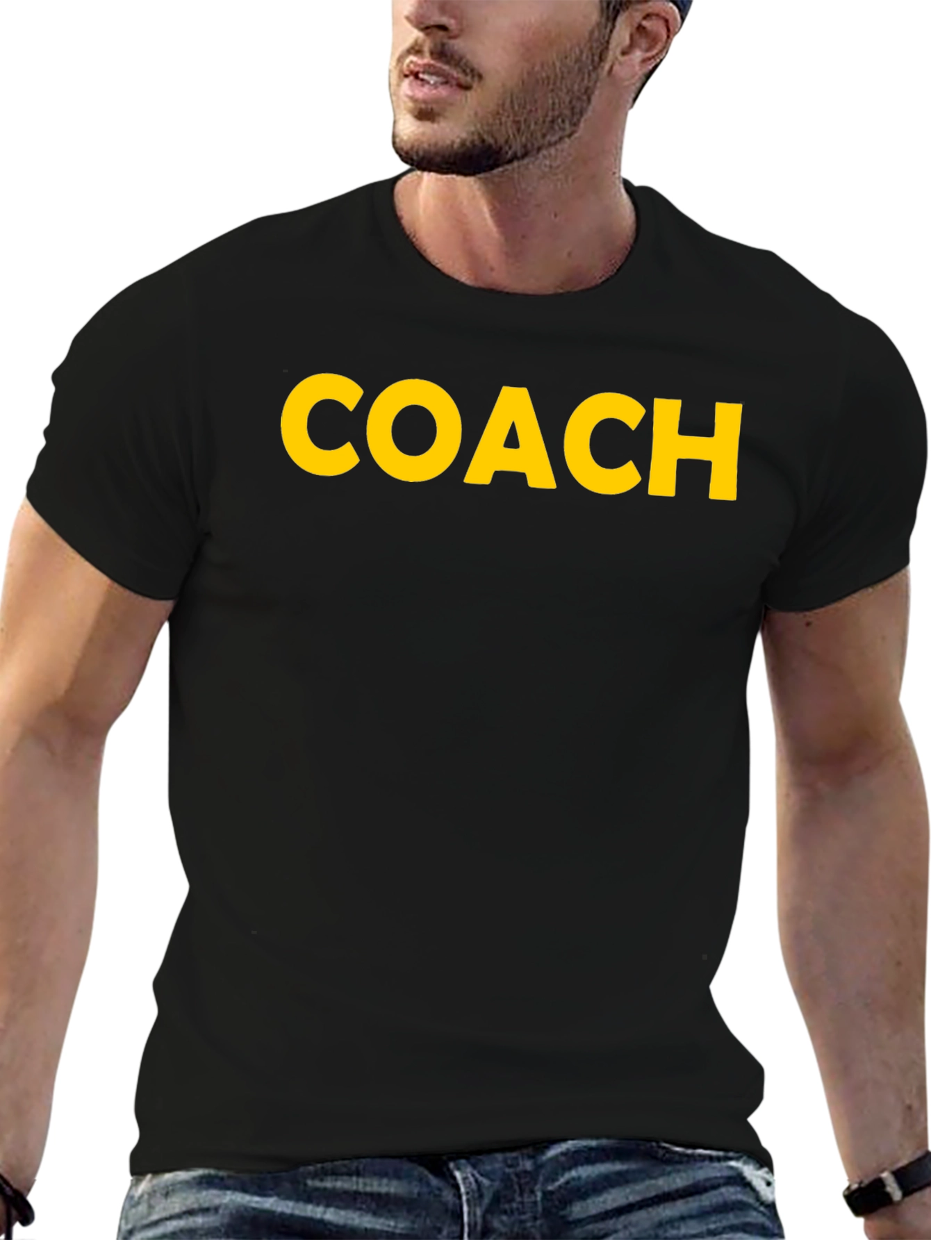 Coach T-Shirt - Bold Yellow Print