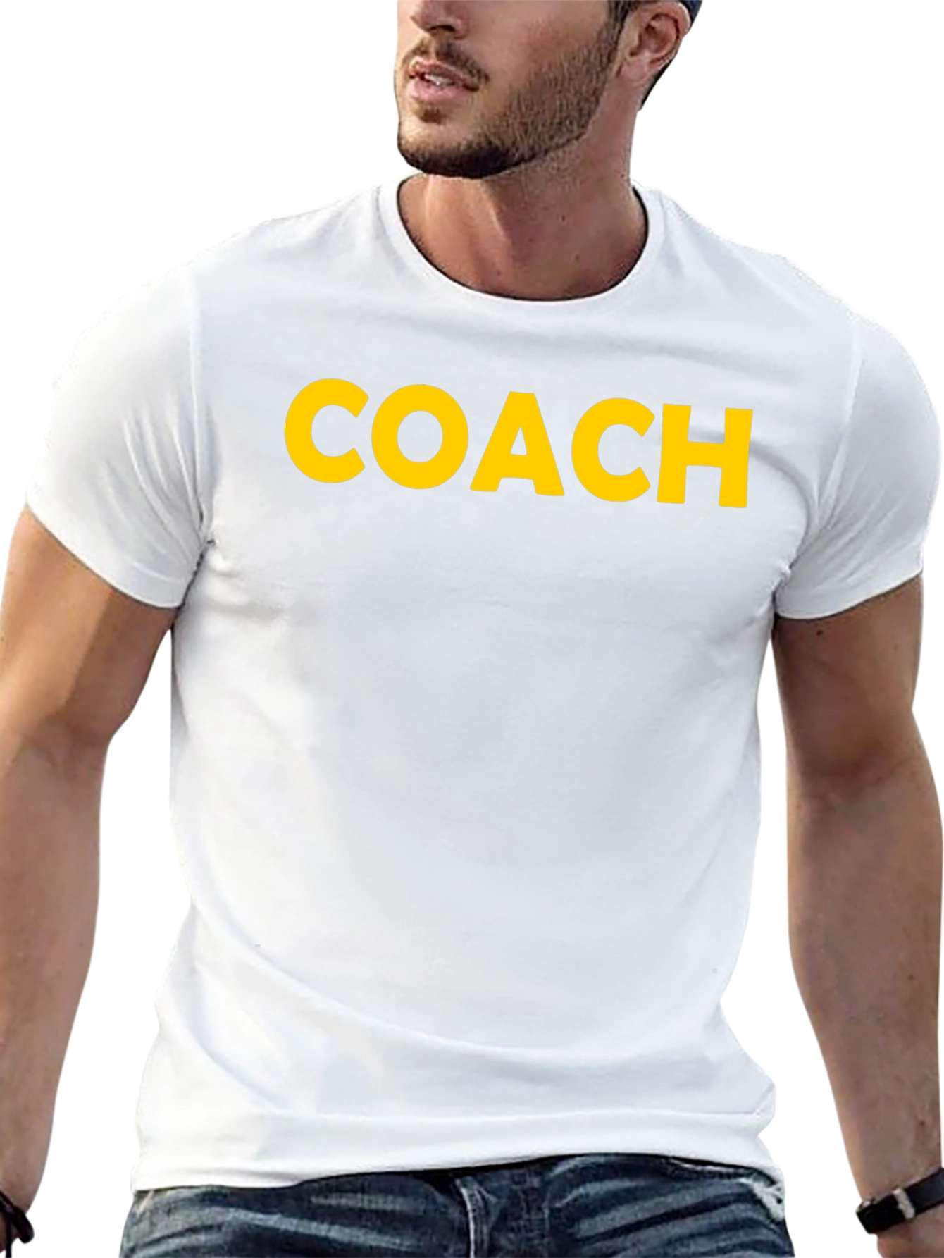 Coach T-Shirt - Bold Yellow Print