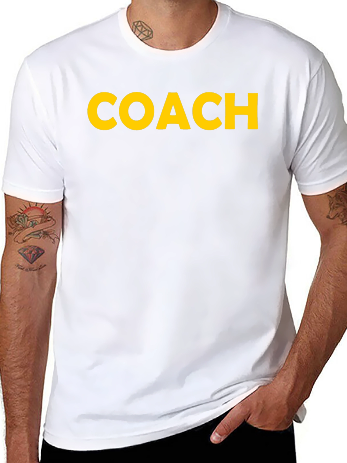 Coach T-Shirt - Bold Yellow Print