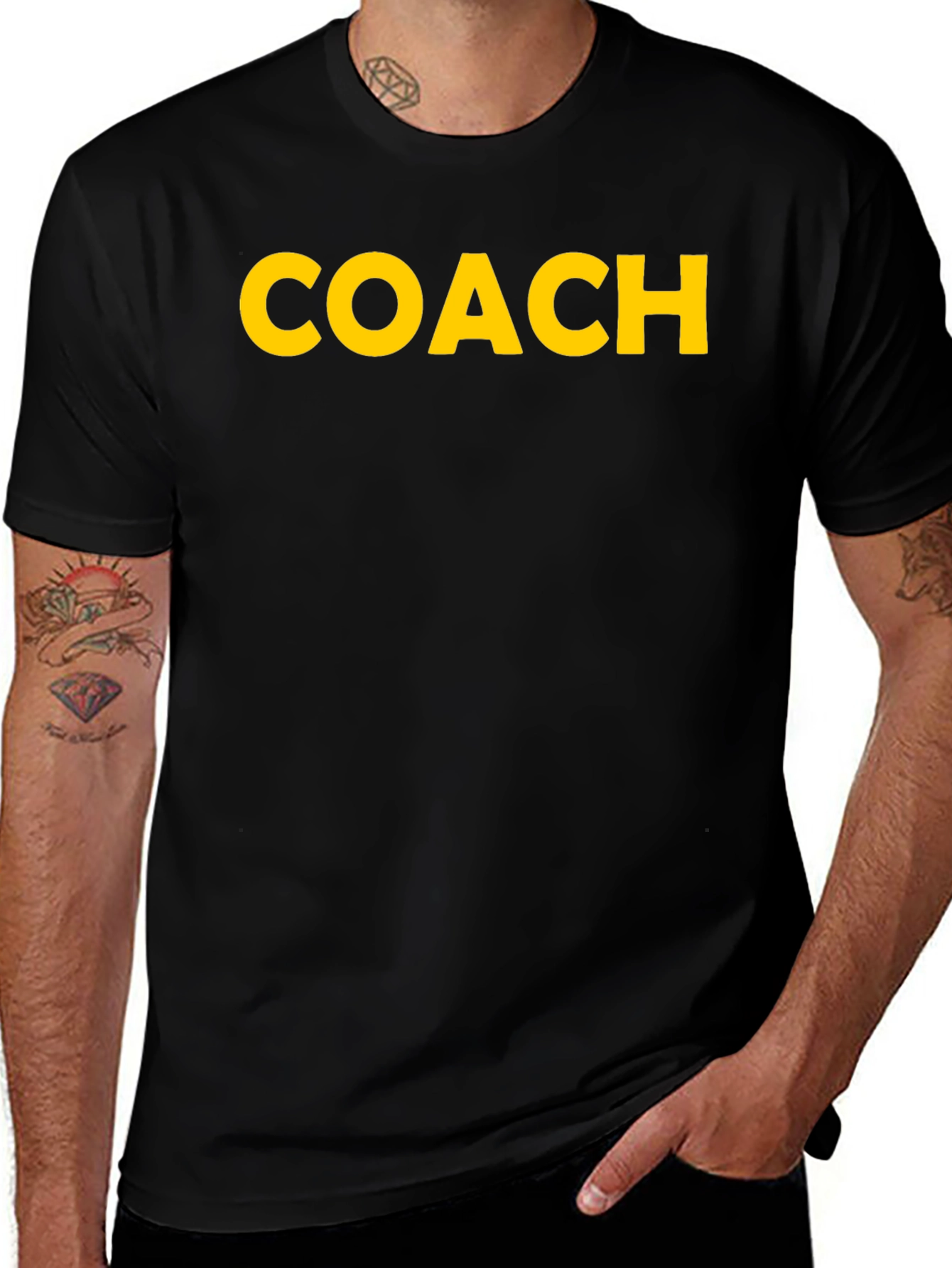 Coach T-Shirt - Bold Yellow Print
