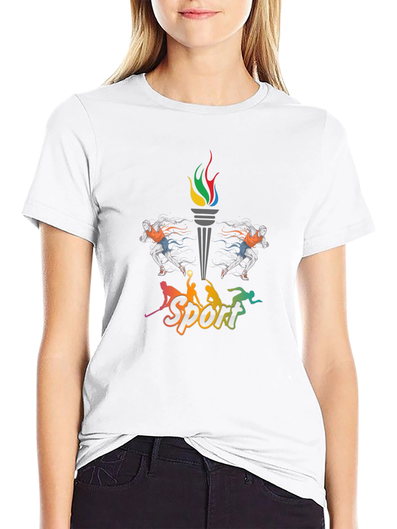 Sport Graphic Black T-Shirt