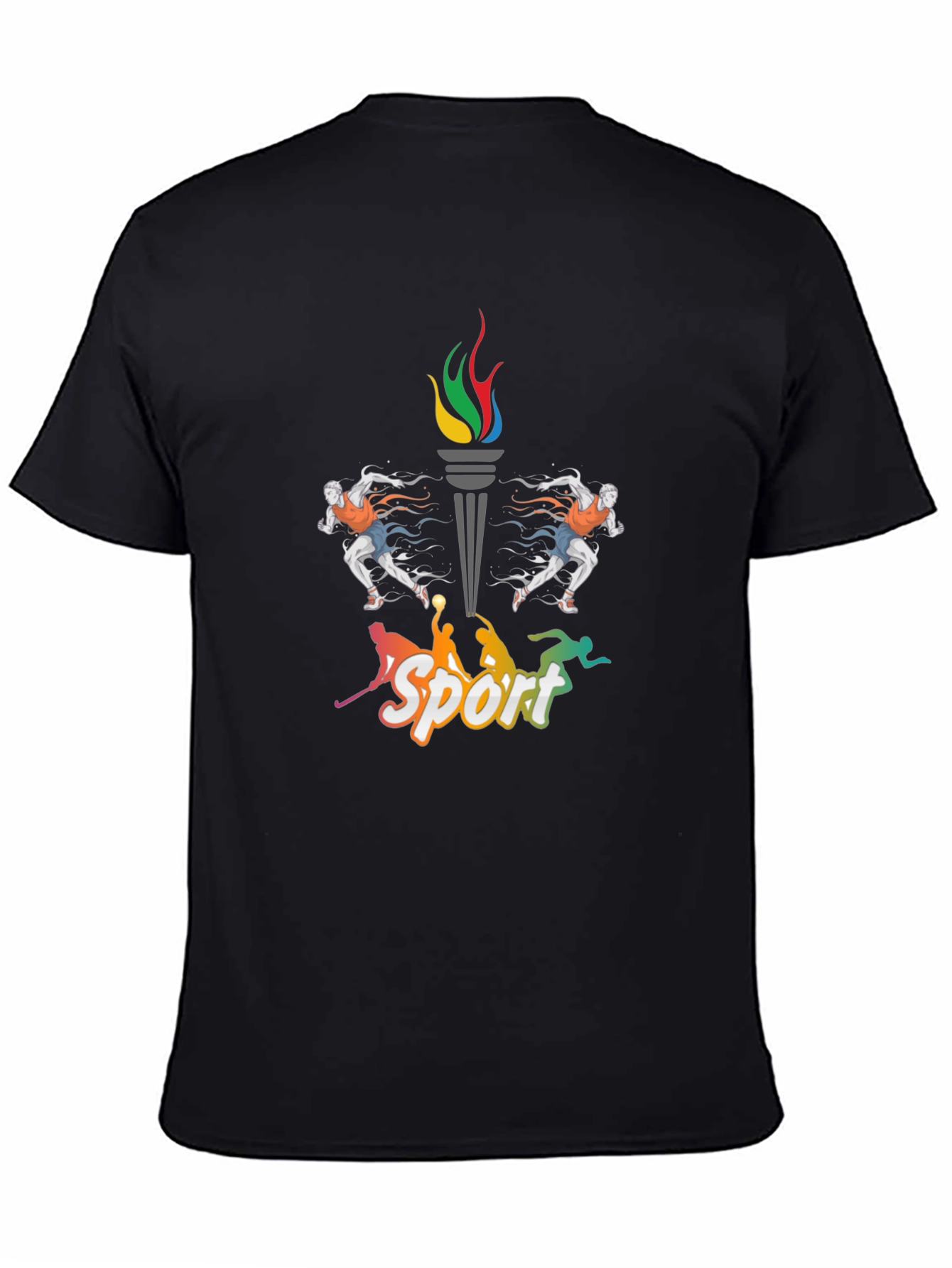 Sport Graphic Black T-Shirt