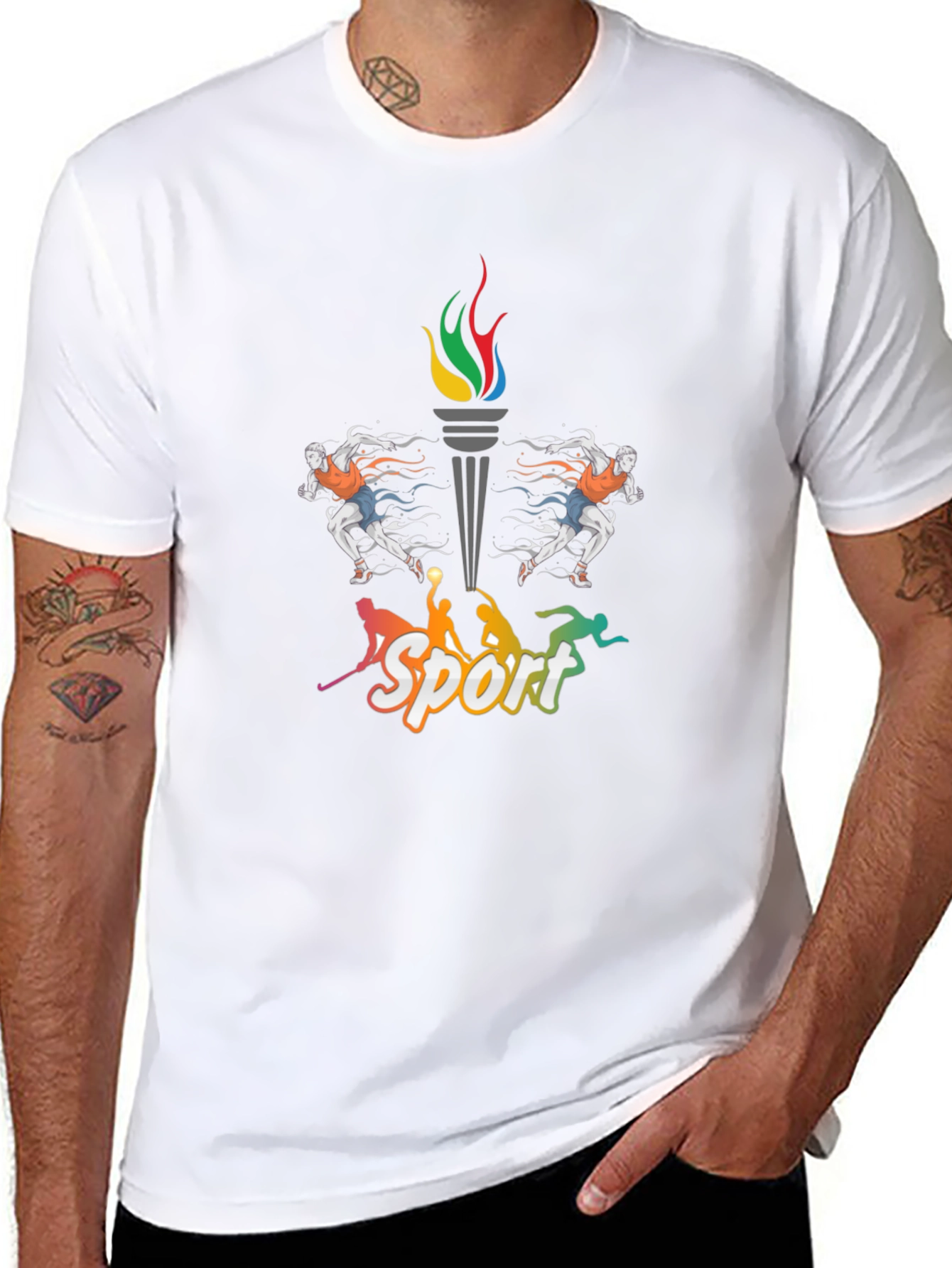 Sport Graphic Black T-Shirt
