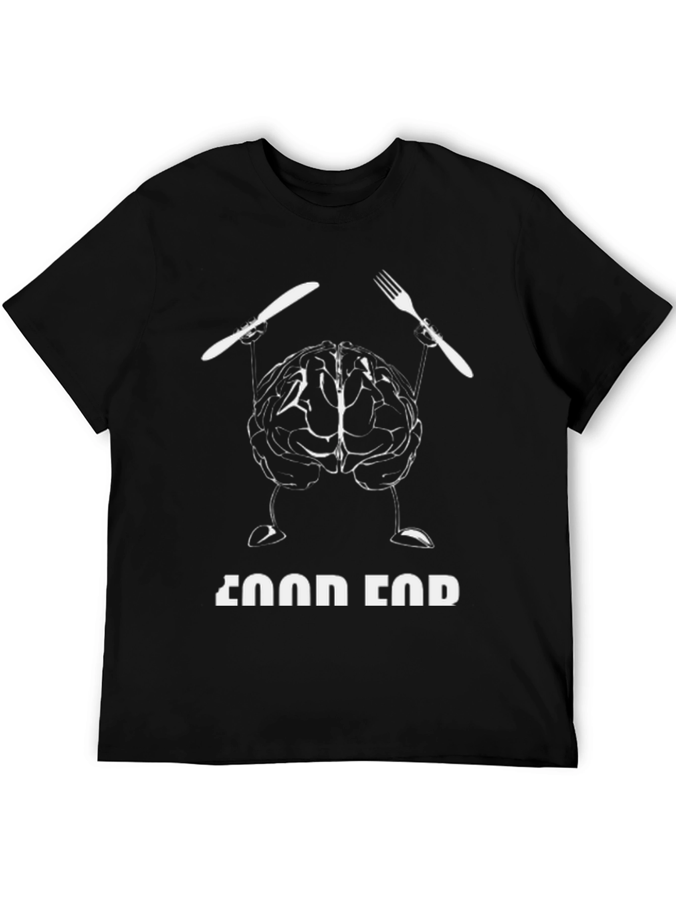 Food for Thought Brain Graphic T-Shirt