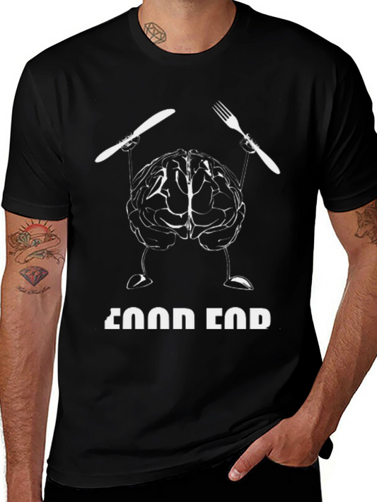 Food for Thought Brain Graphic T-Shirt