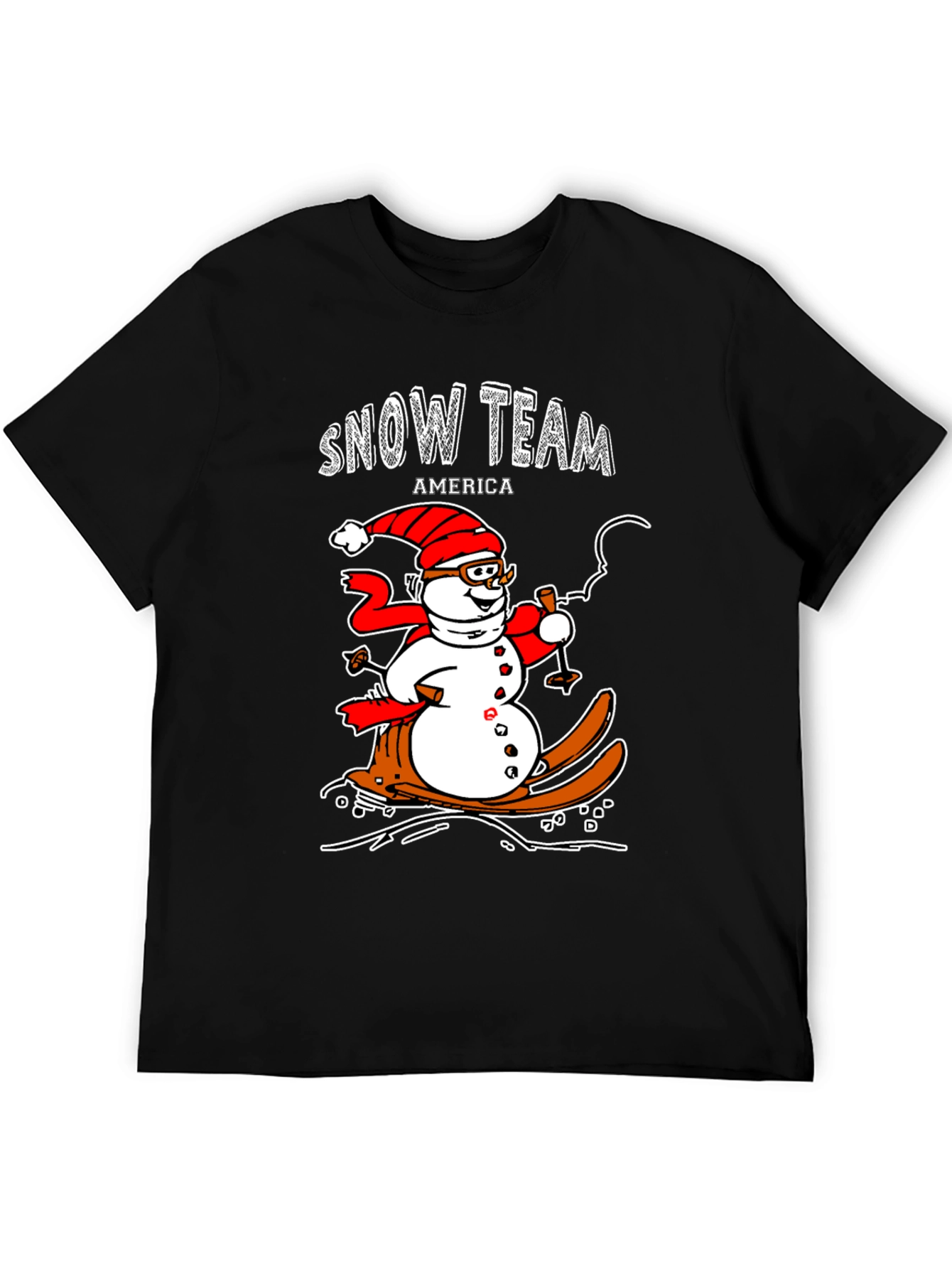 Snow Team America Novelty Graphic Tee