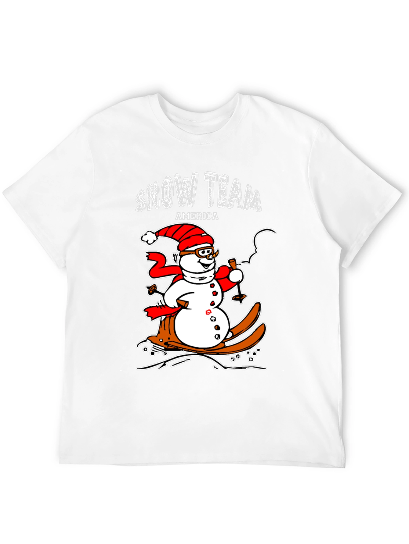 Snow Team America Novelty Graphic Tee