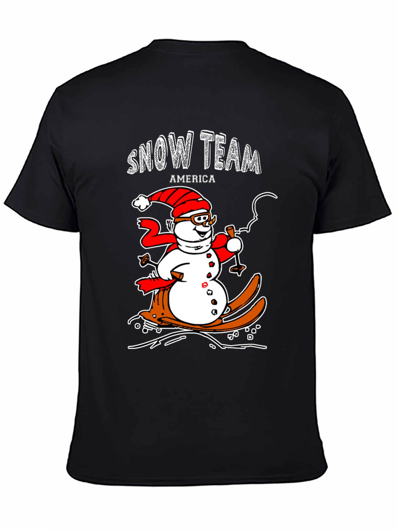 Snow Team America Novelty Graphic Tee