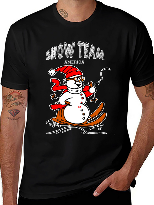 Snow Team America Novelty Graphic Tee