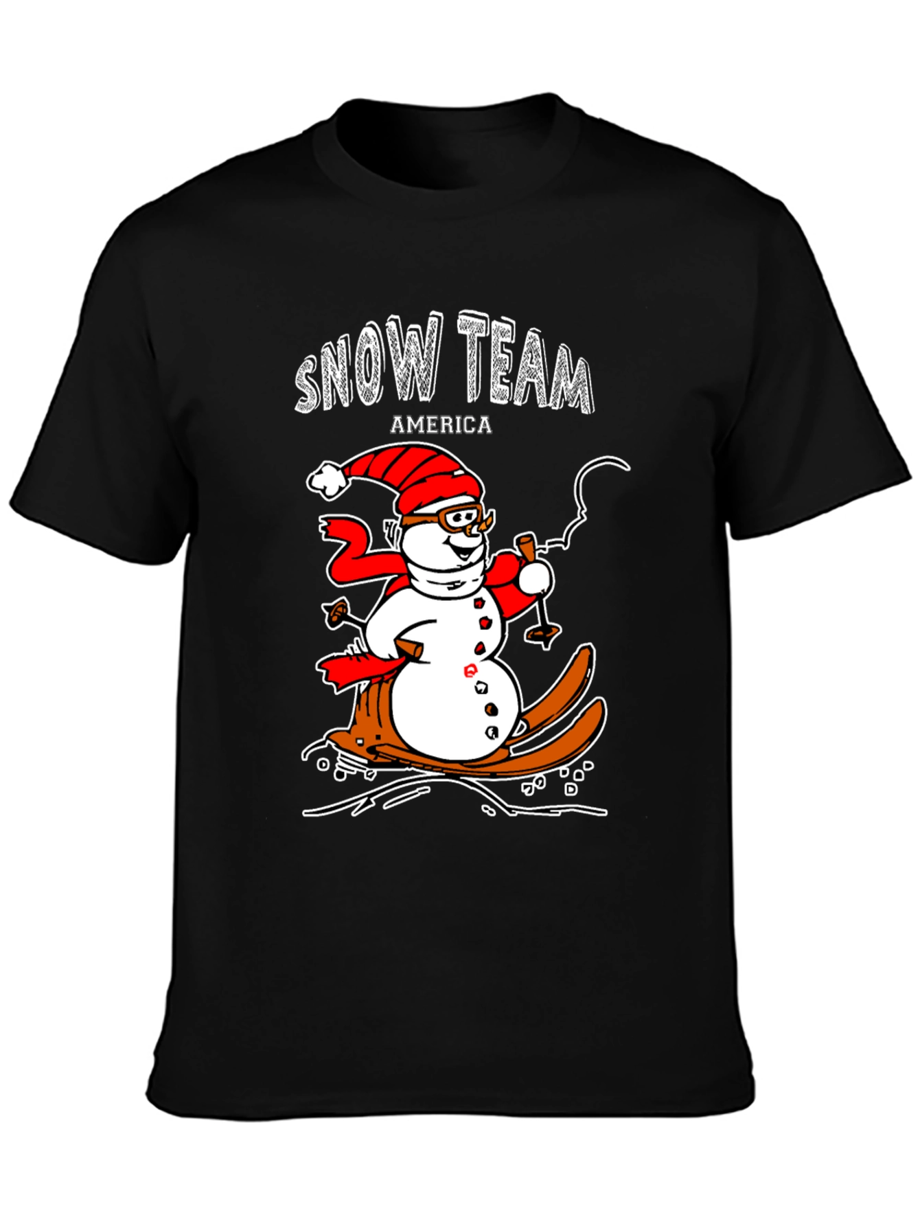 Snow Team America Novelty Graphic Tee