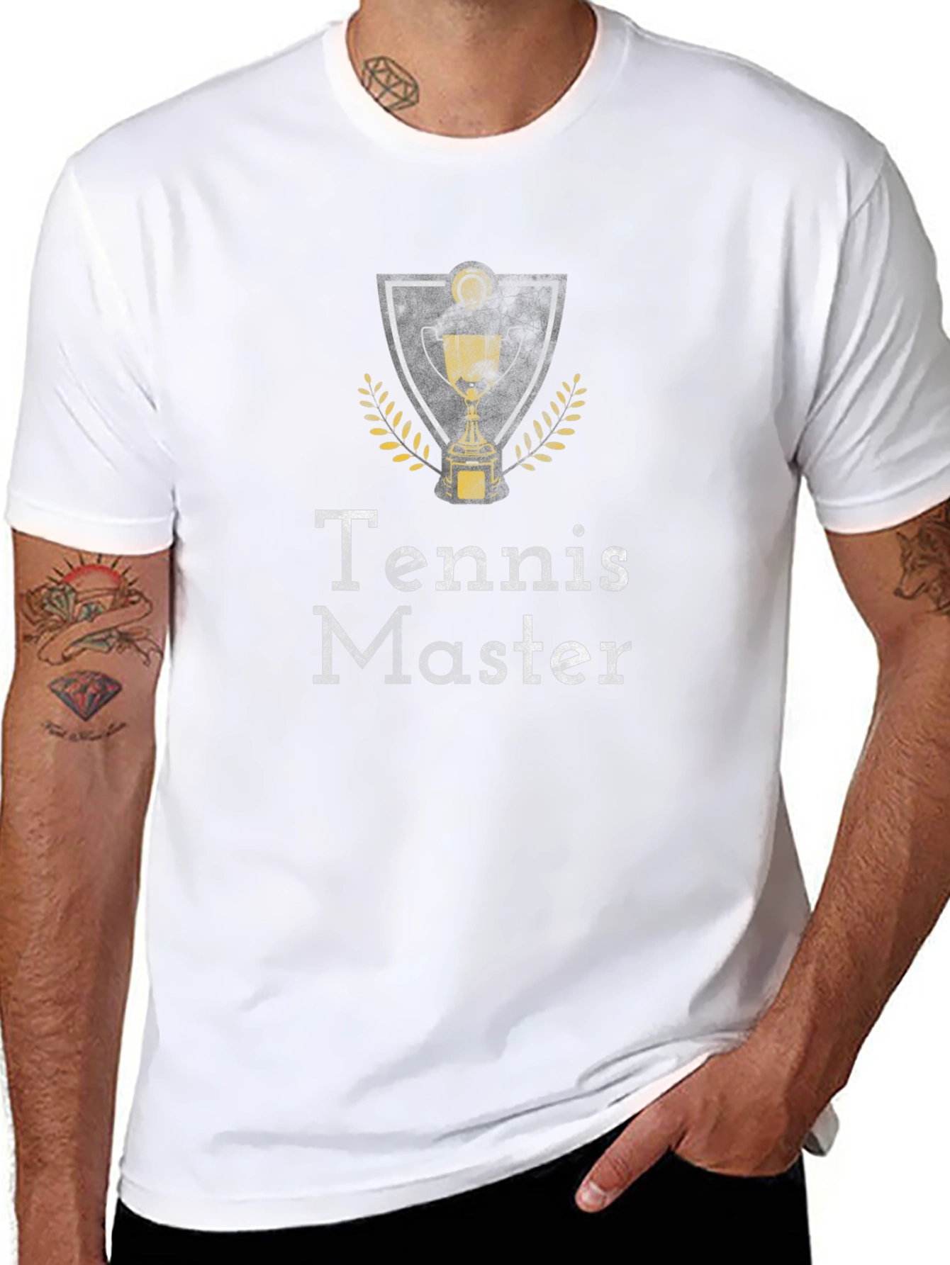 Tennis Master Black Graphic Tee