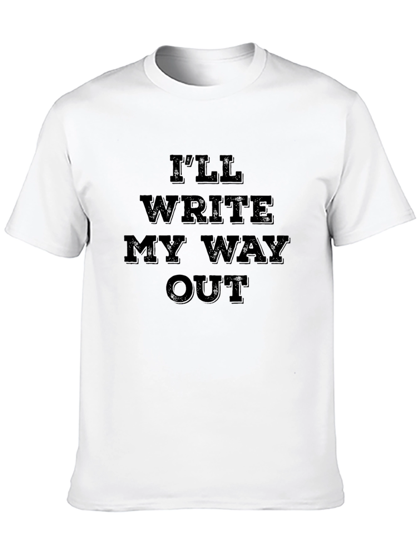 Write My Way Out Black Graphic Tee