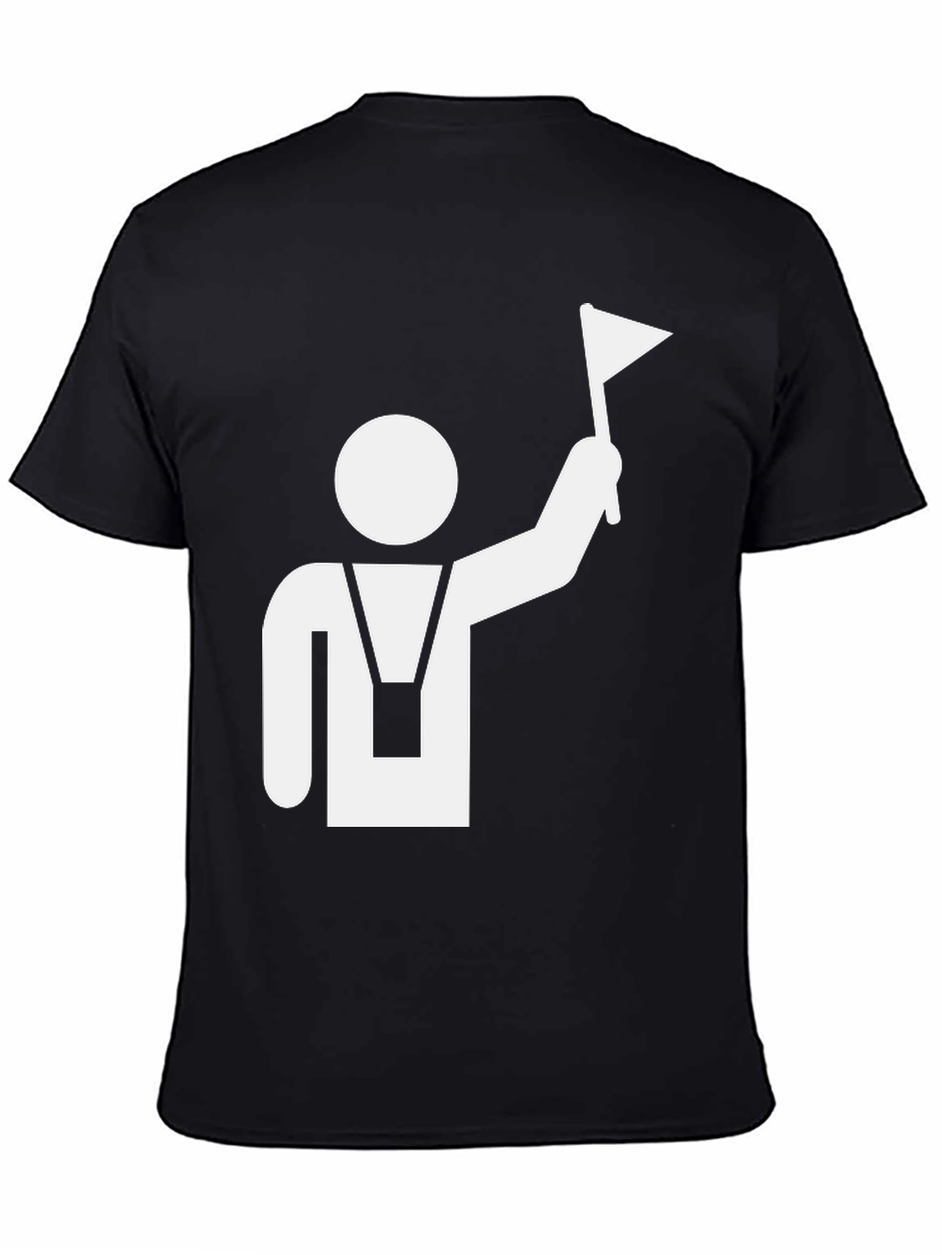Guide T-Shirt - Black with White Graphic