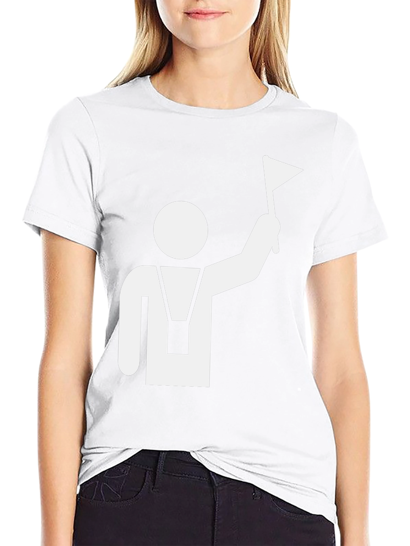 Guide T-Shirt - Black with White Graphic