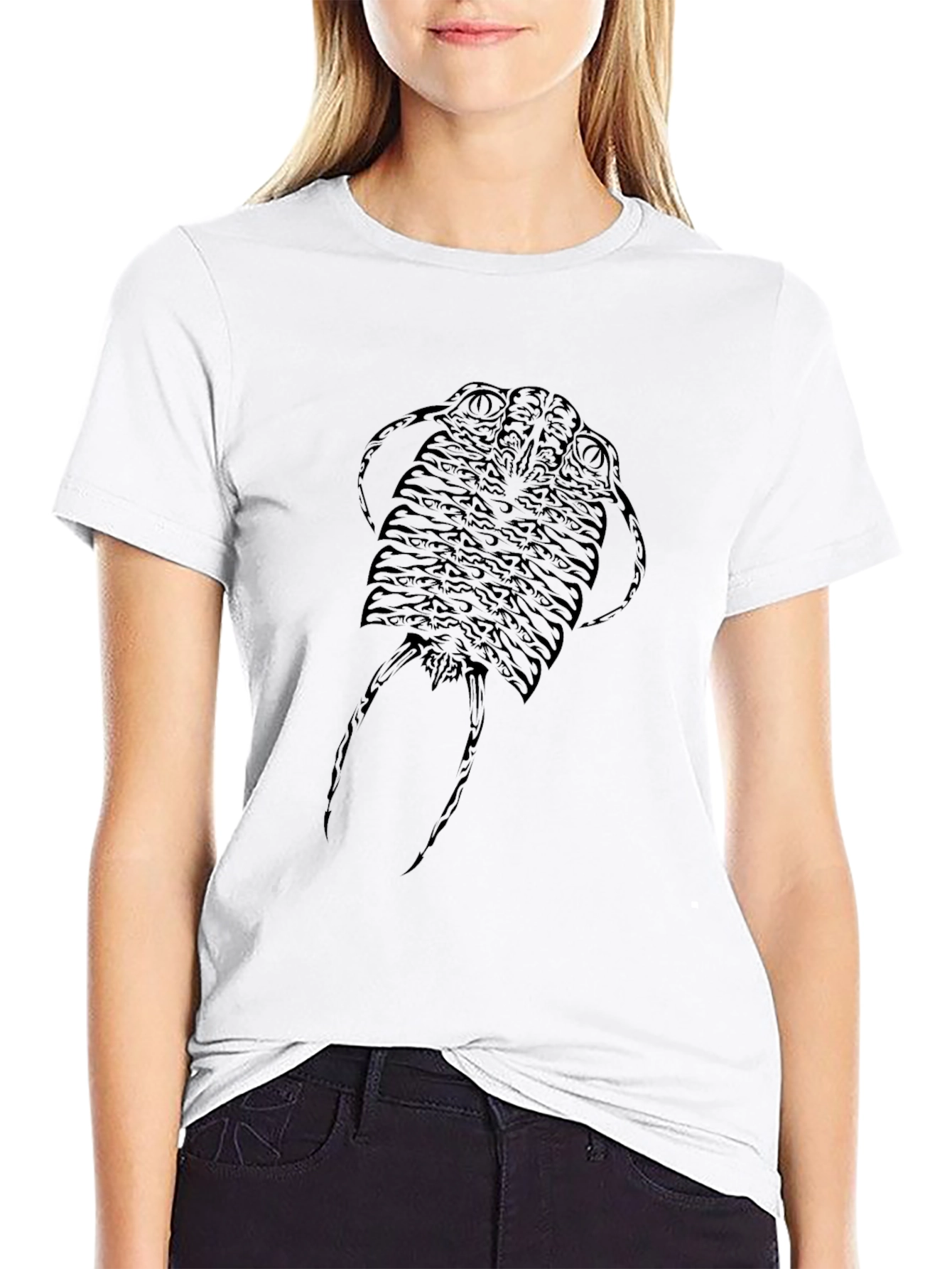 Tribal Trilobite Graphic Tee - Black
