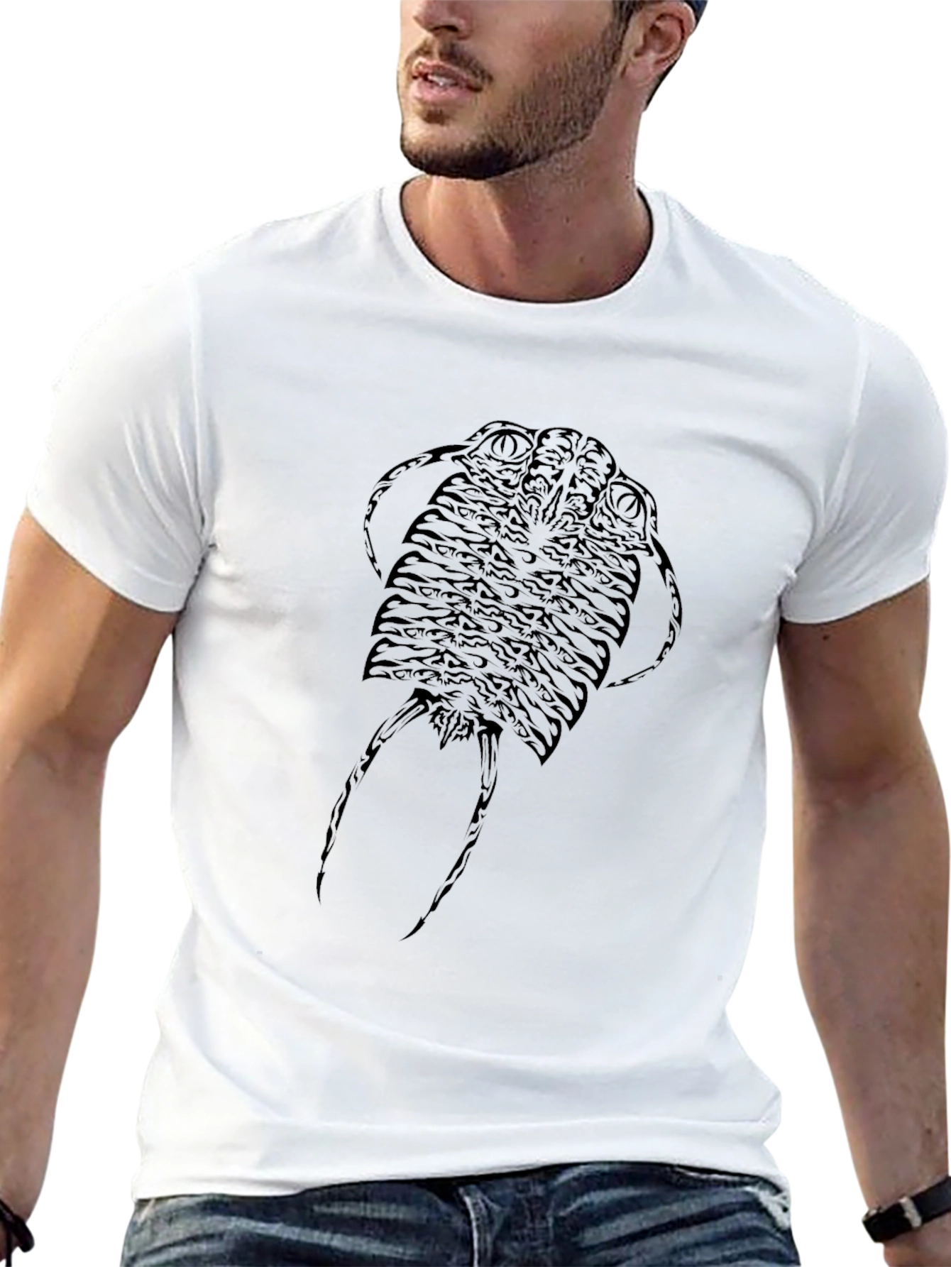 Tribal Trilobite Graphic Tee - Black