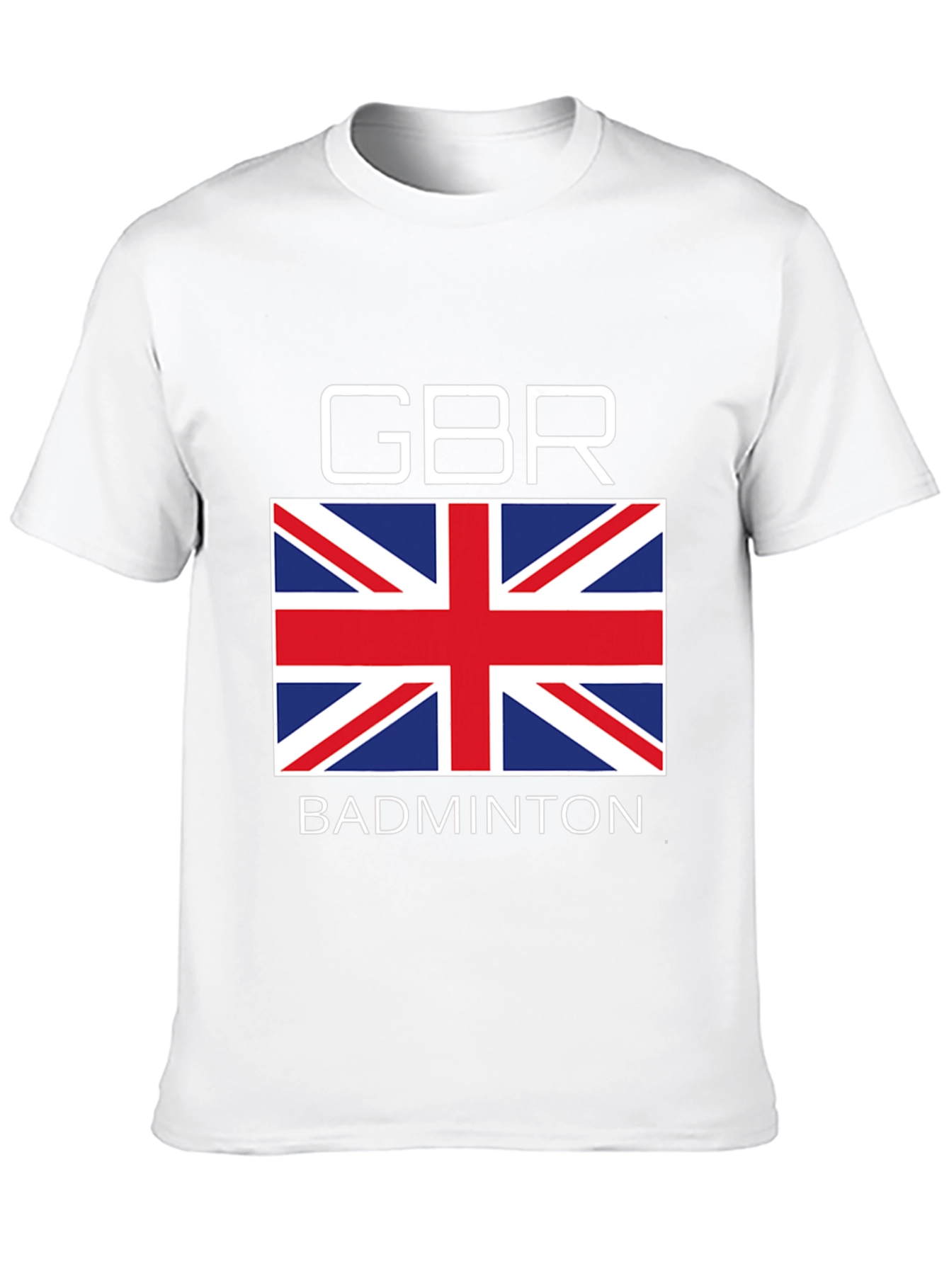GBR Badminton T-Shirt Union Jack Design