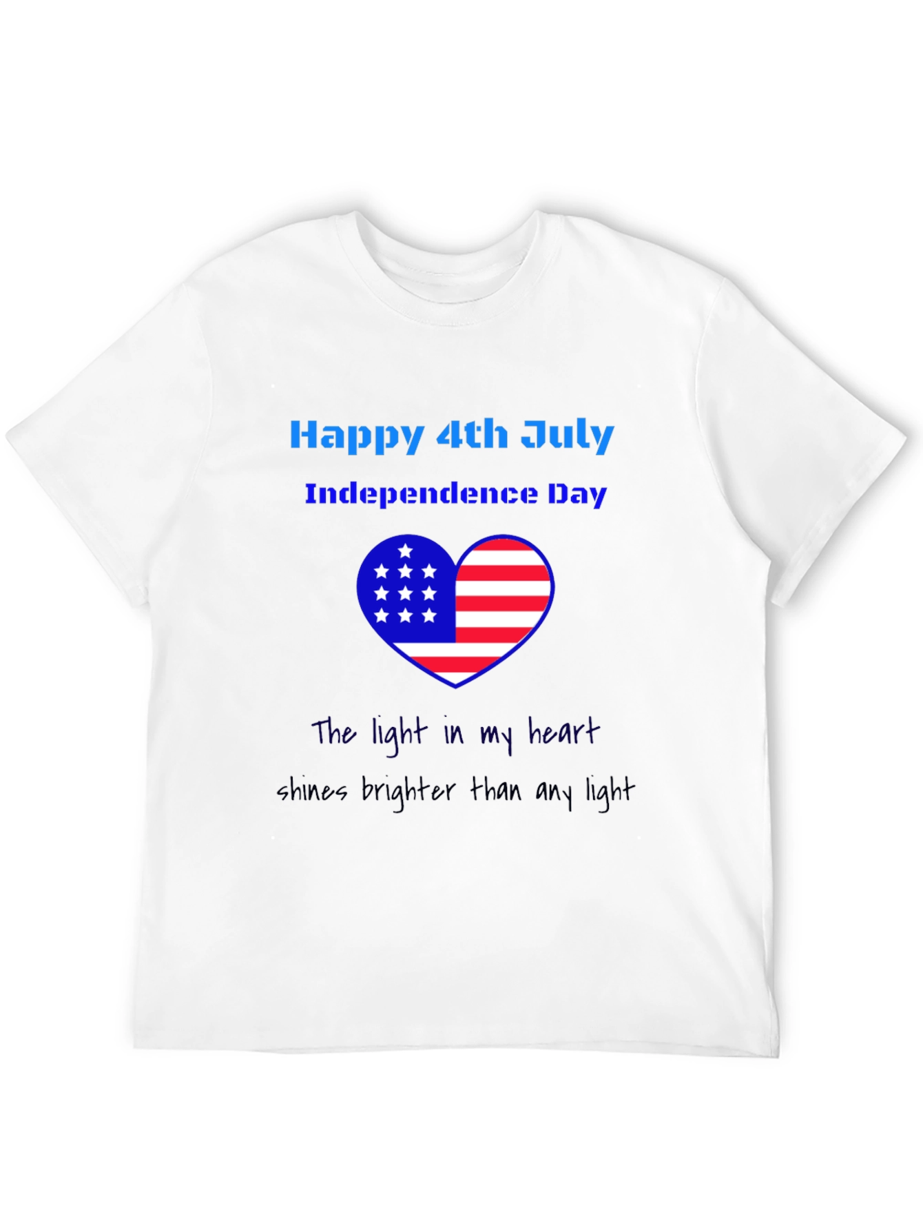 Patriotic 4th of July Heart T-Shirt