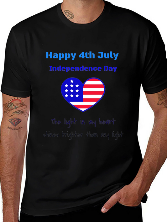 Patriotic 4th of July Heart T-Shirt