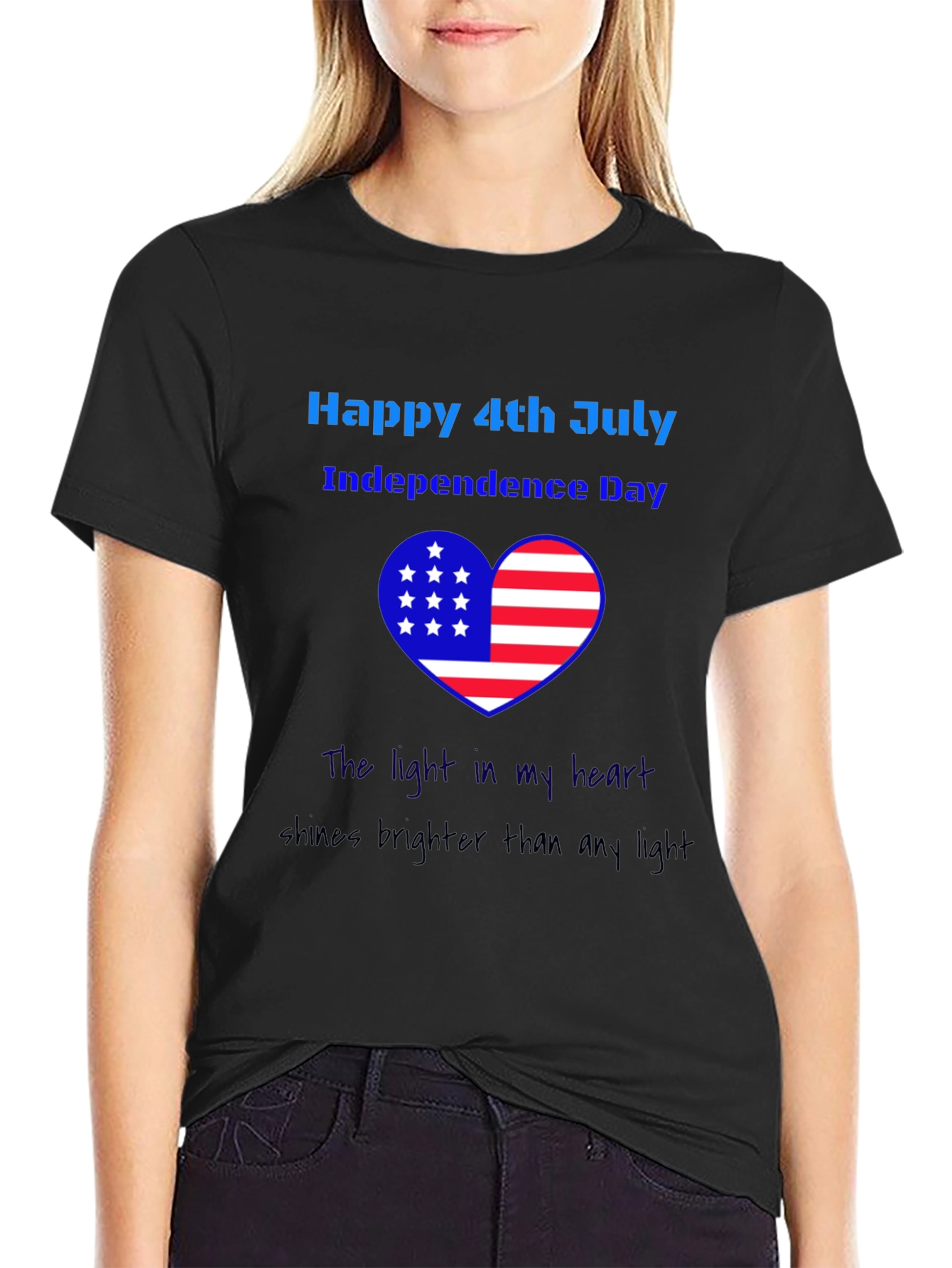 Patriotic 4th of July Heart T-Shirt