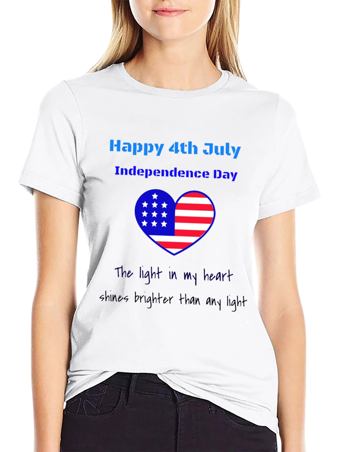 Patriotic 4th of July Heart T-Shirt
