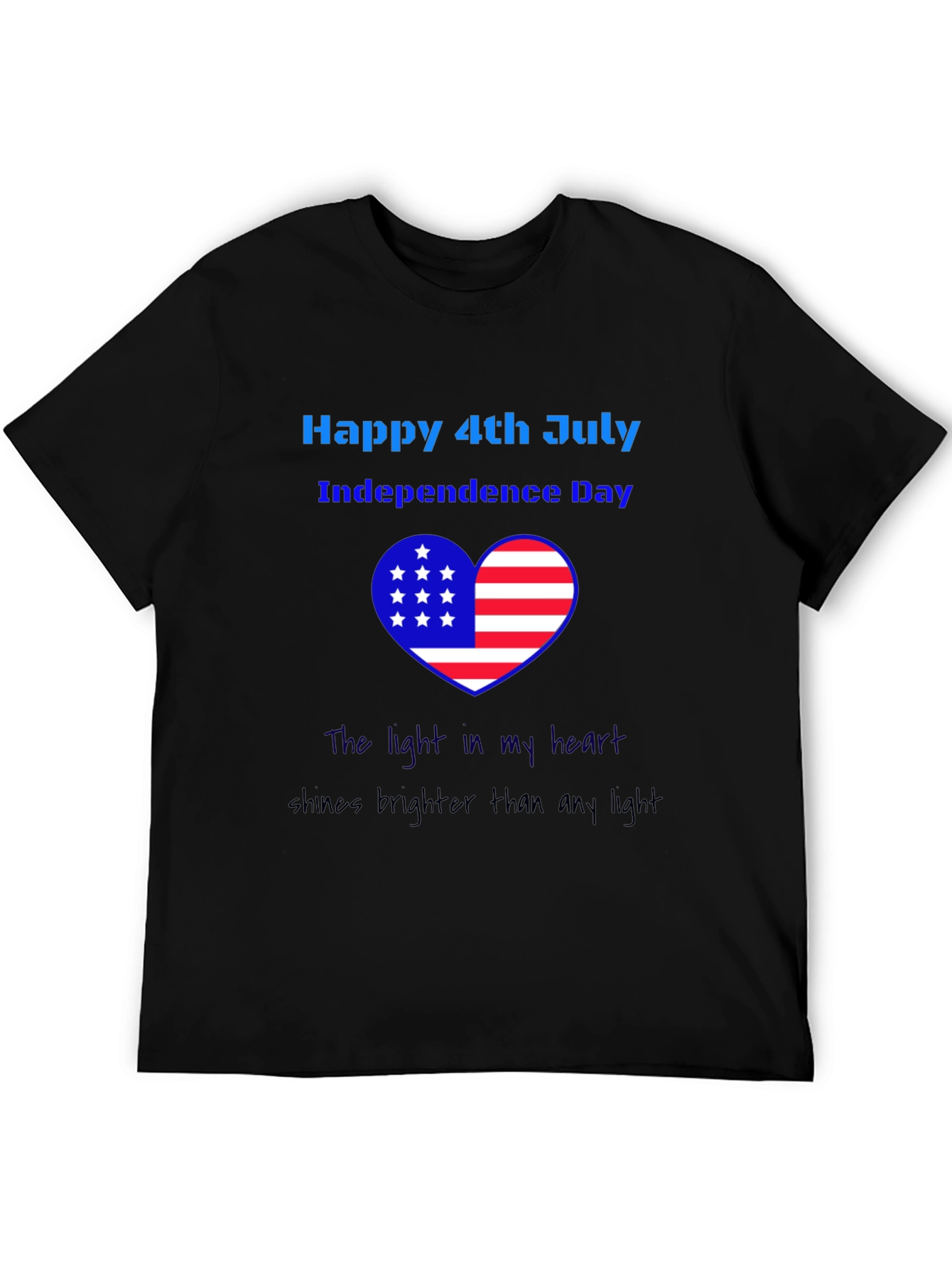 Patriotic 4th of July Heart T-Shirt