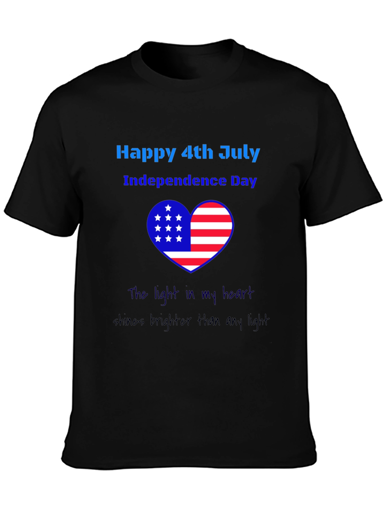 Patriotic 4th of July Heart T-Shirt